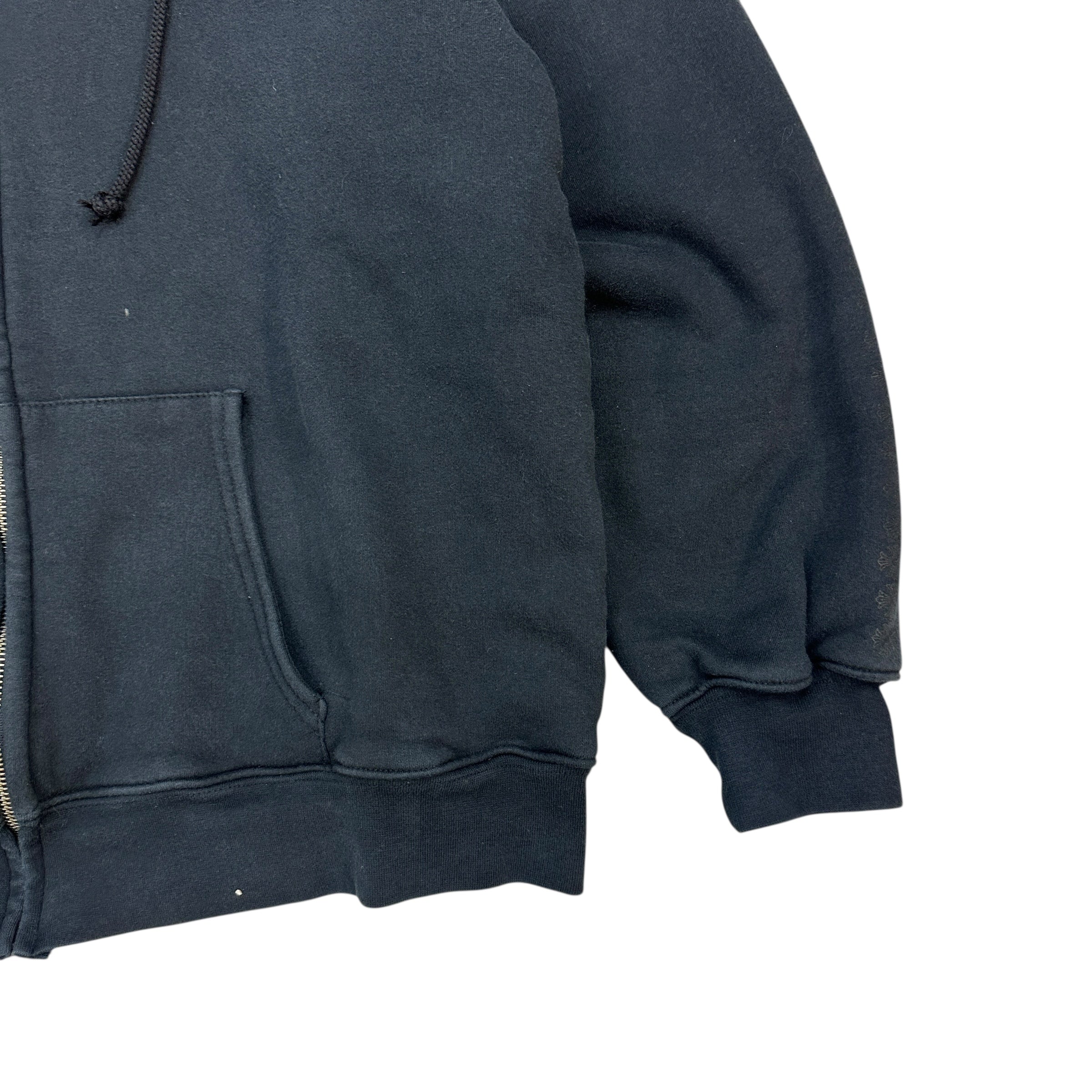 Vintage Chrome Hearts Thermal Lined Zip-Up Dagger Hoodie
