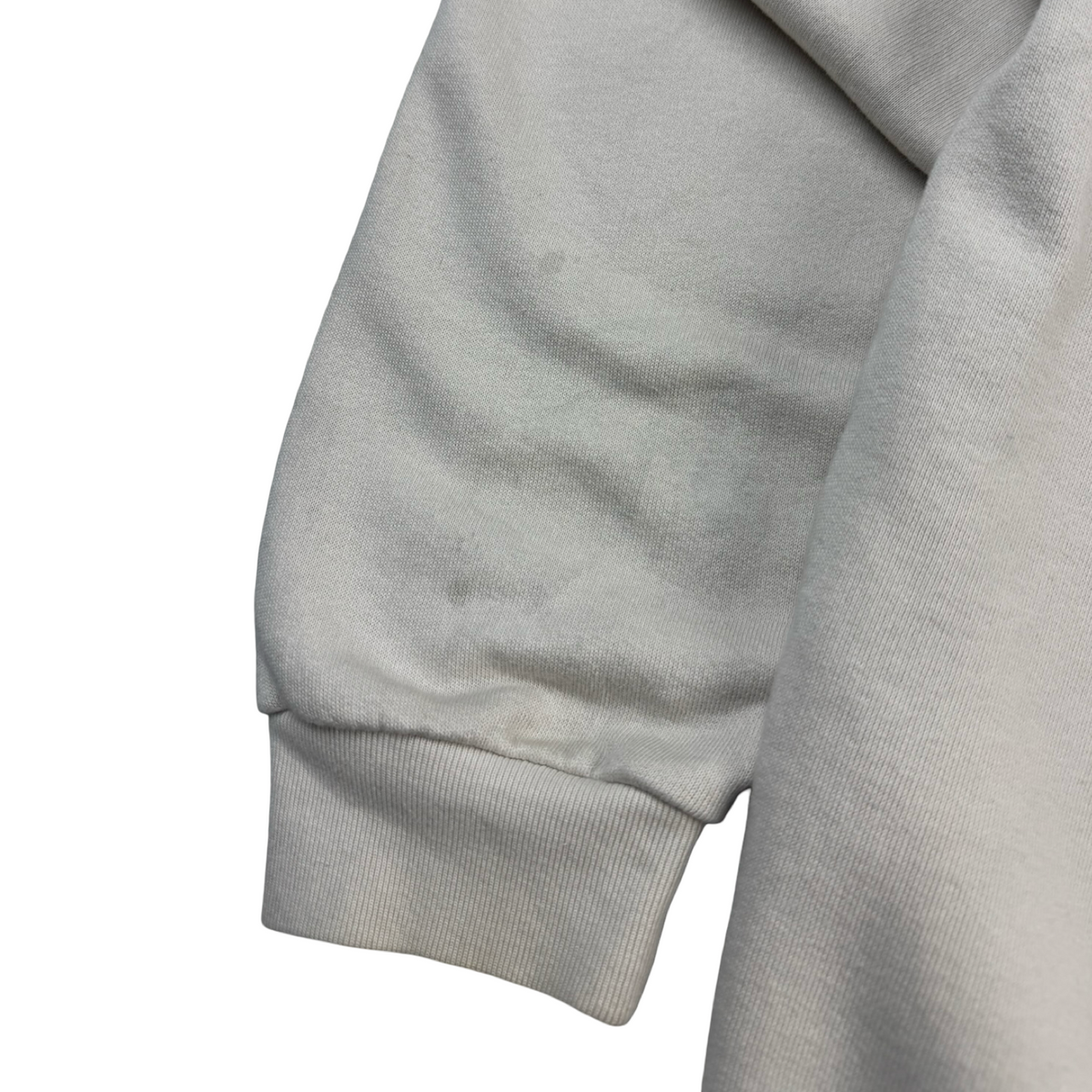 Balenciaga Logo Hoodie Beige/White
