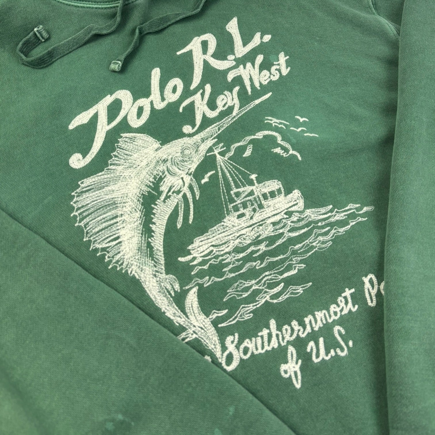 Polo Ralph Lauren Chain Stitched Key West Hoodie Green