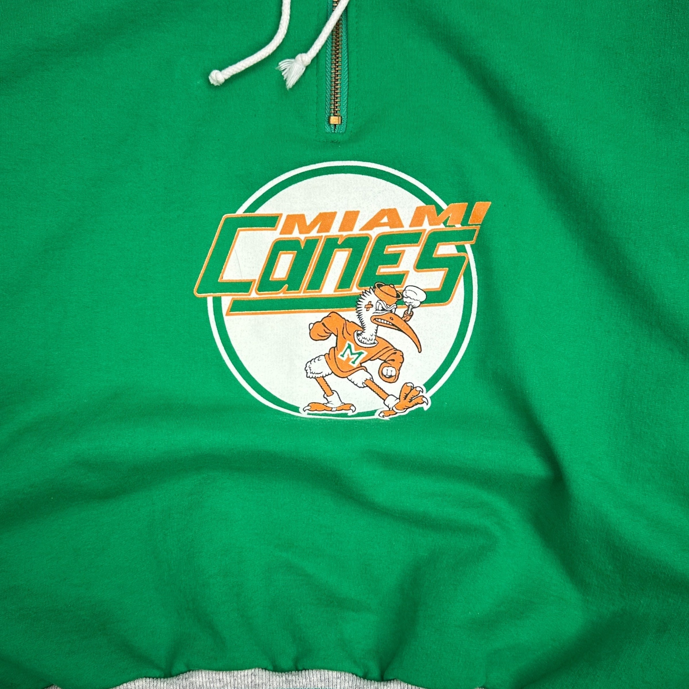 Vintage Miami Hurricanes 1/4 Hoodie