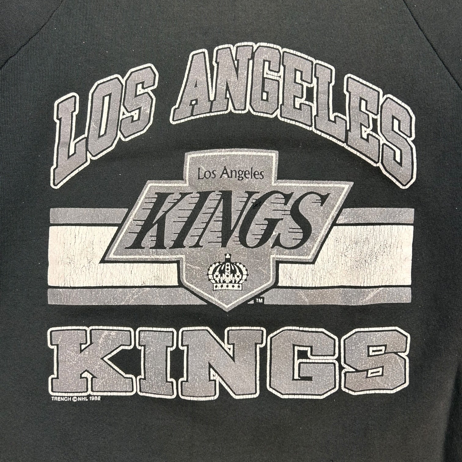 Vintage 1988 Los Angeles Kings Wayne Gretzky Crewneck Black