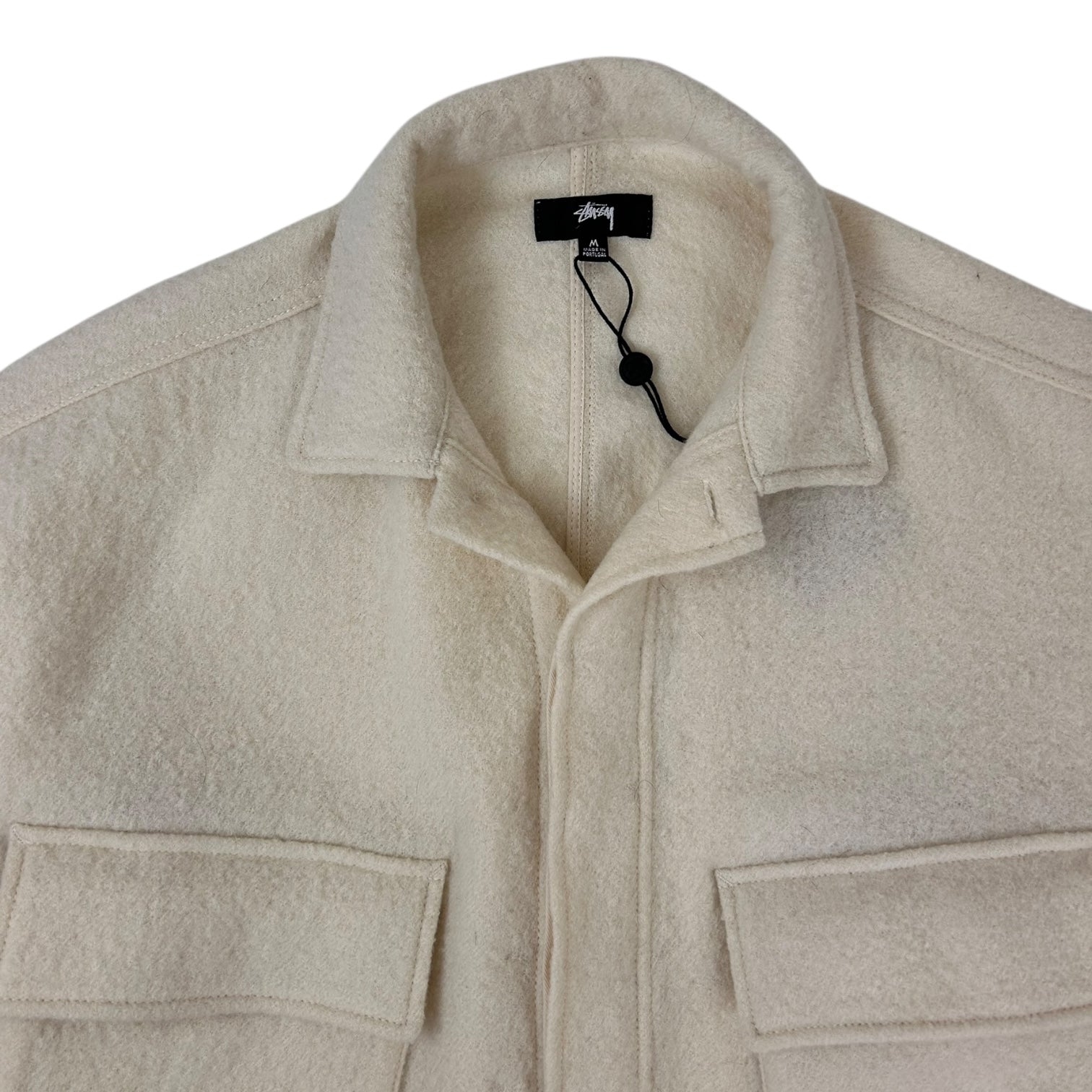 Stussy Military Wool Overshirt Bone