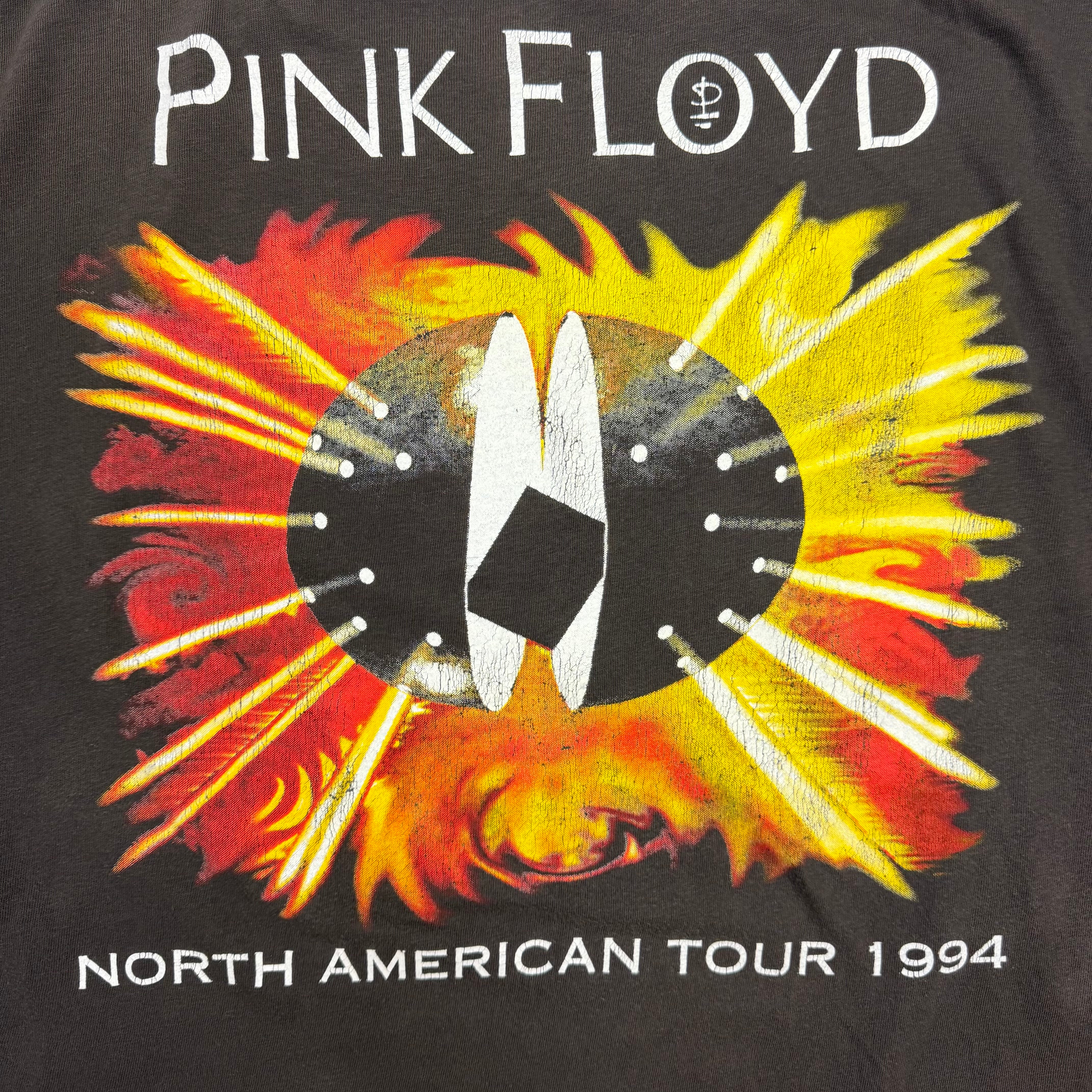 1994 Pink Floyd Sun Dial North American Tour Tee Black