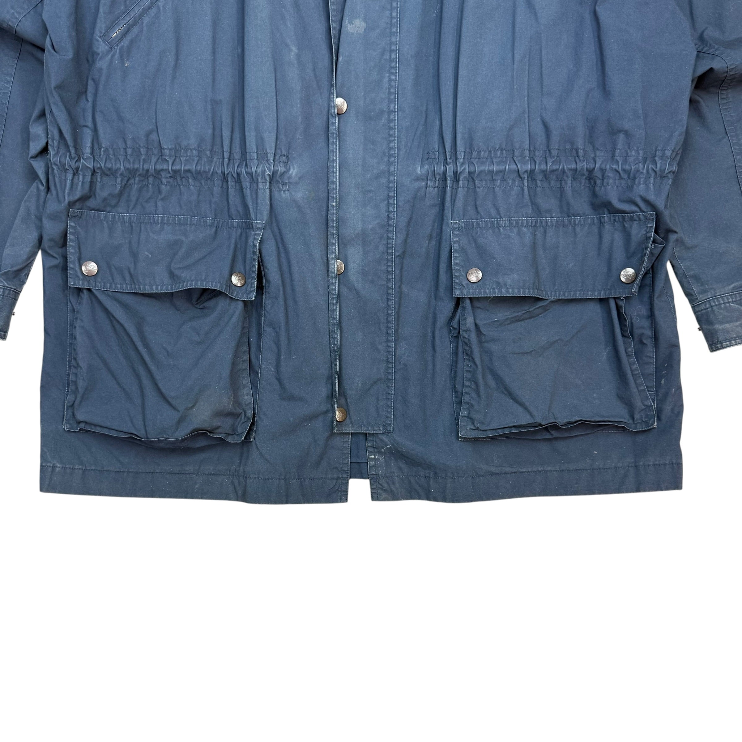 Vintage Burberrys Of London Long Jacket Navy Blue