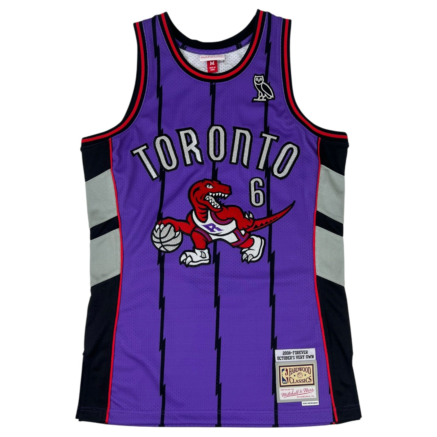 OVO x Mitchell & Ness Toronto Raptors Hardwood Classic Swingman Jersey Purple