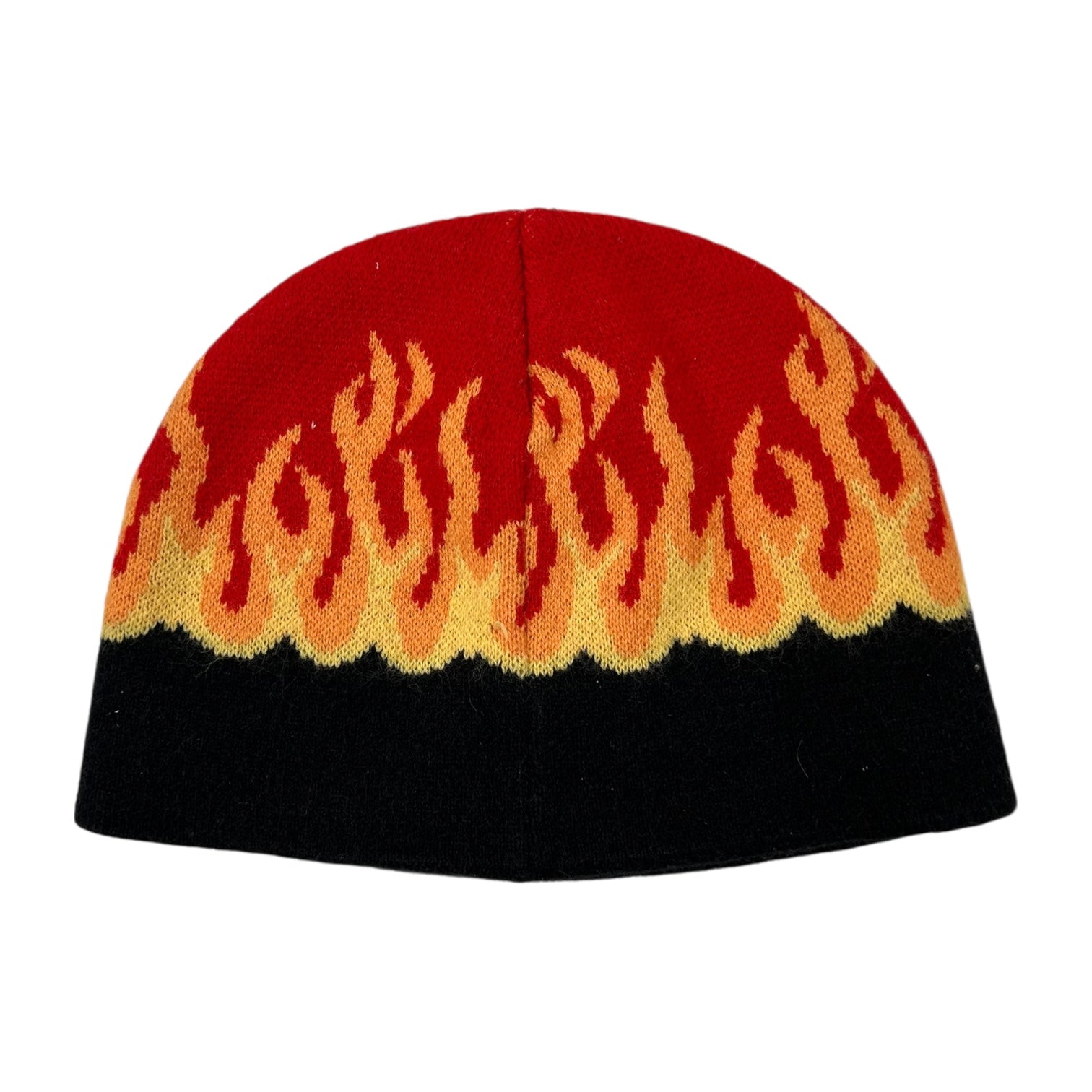 Vintage Y2K Flames Skullcap Red/Black