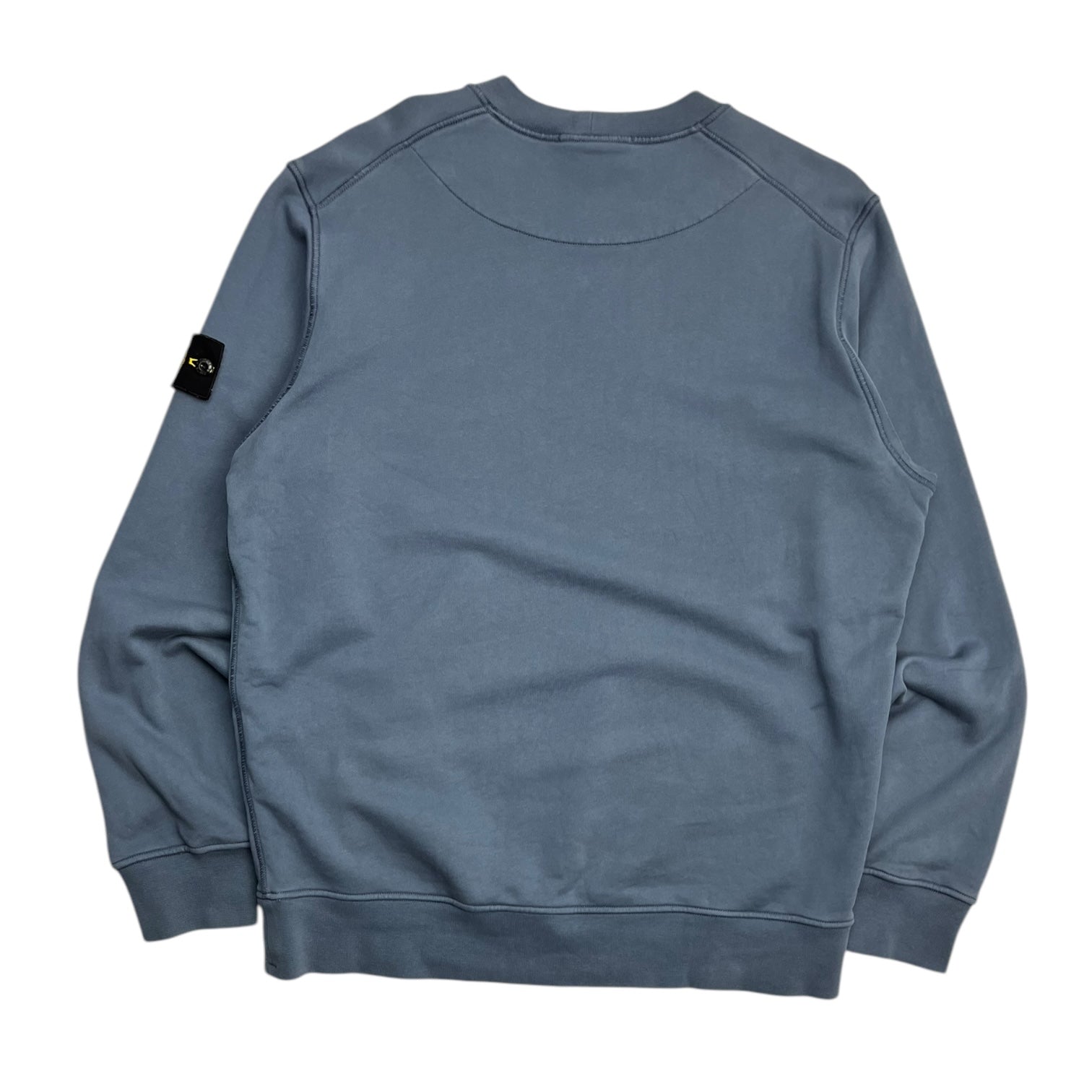 Stone Island Logo Patch Crew Neck Dusty Blue