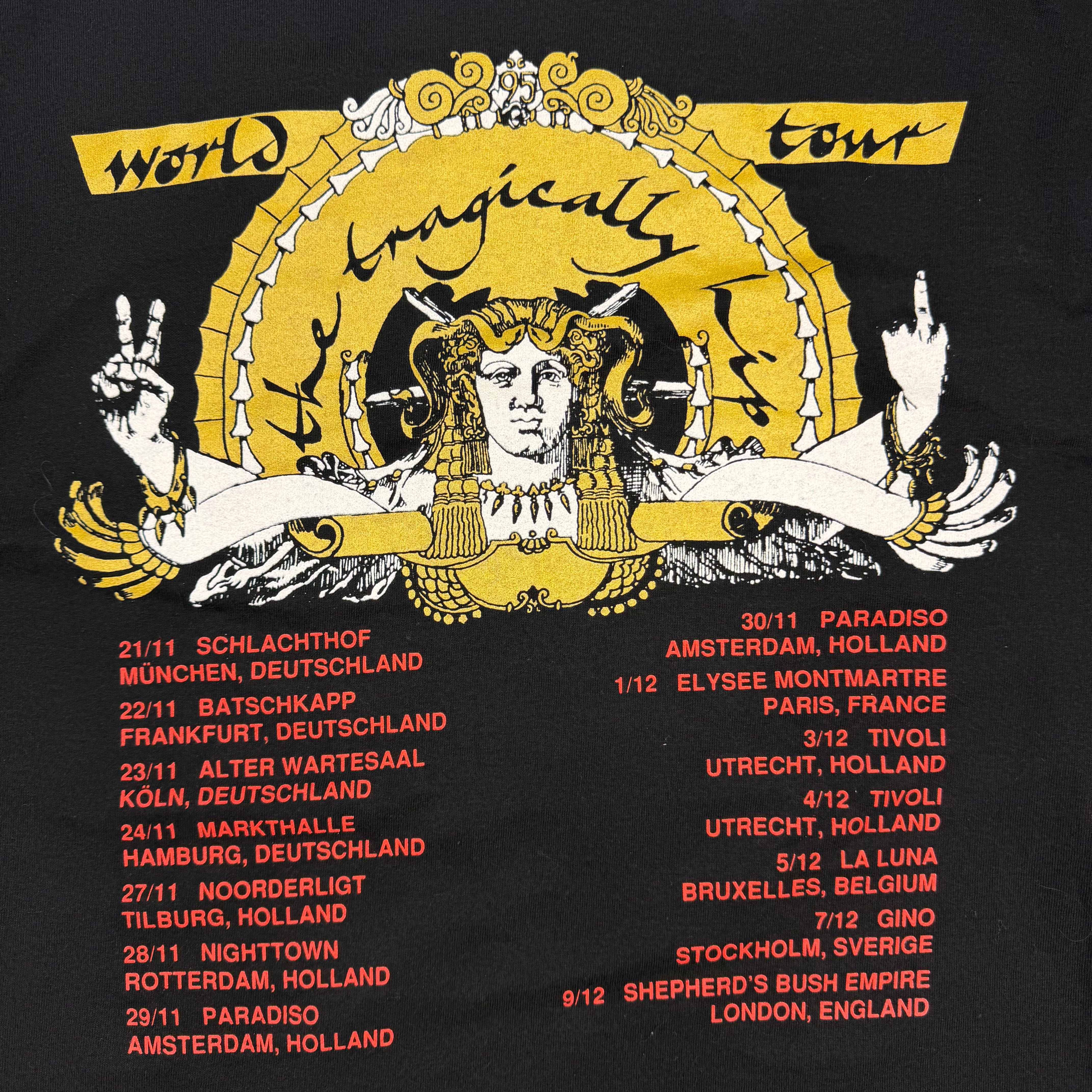 1994 The Tragically Hip World Tour Longsleeve Black