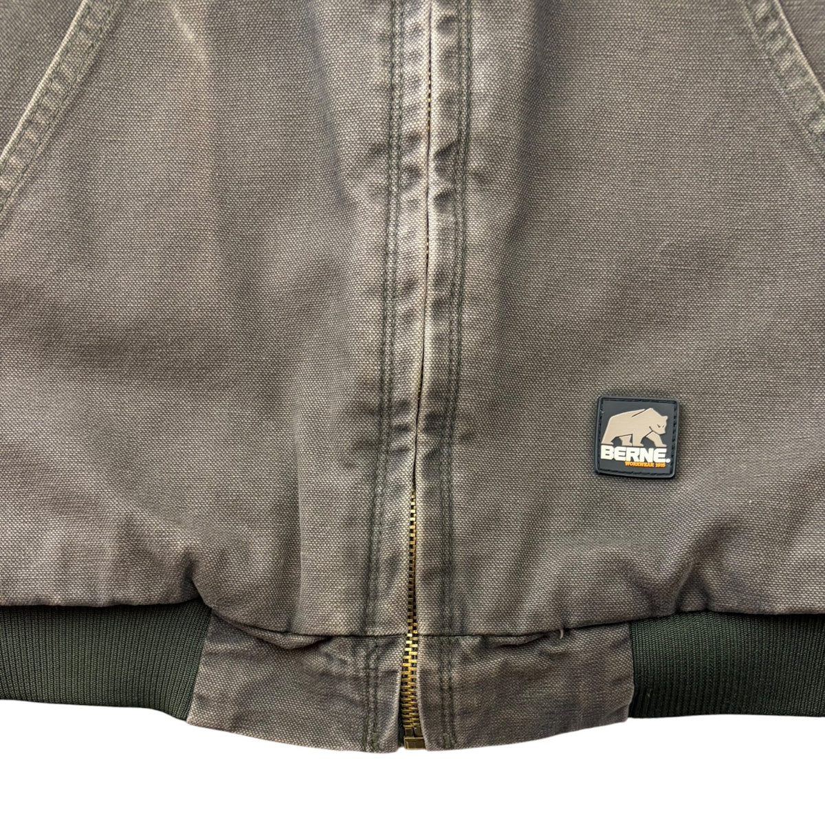 Vintage Berne Canvas Work Jacket Faded Grey
