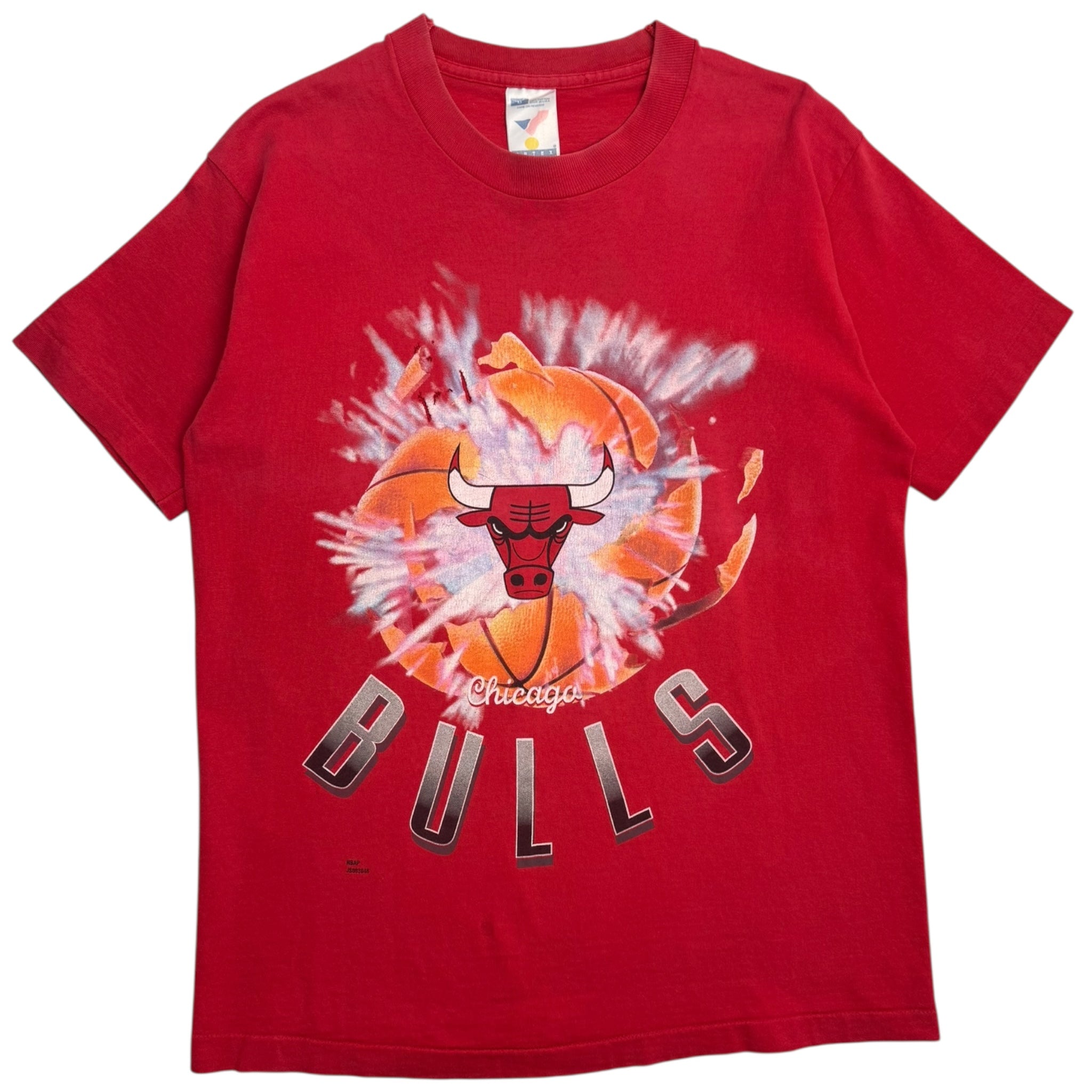 Vintage Chicago Bulls Exploding Basketball T-Shirt