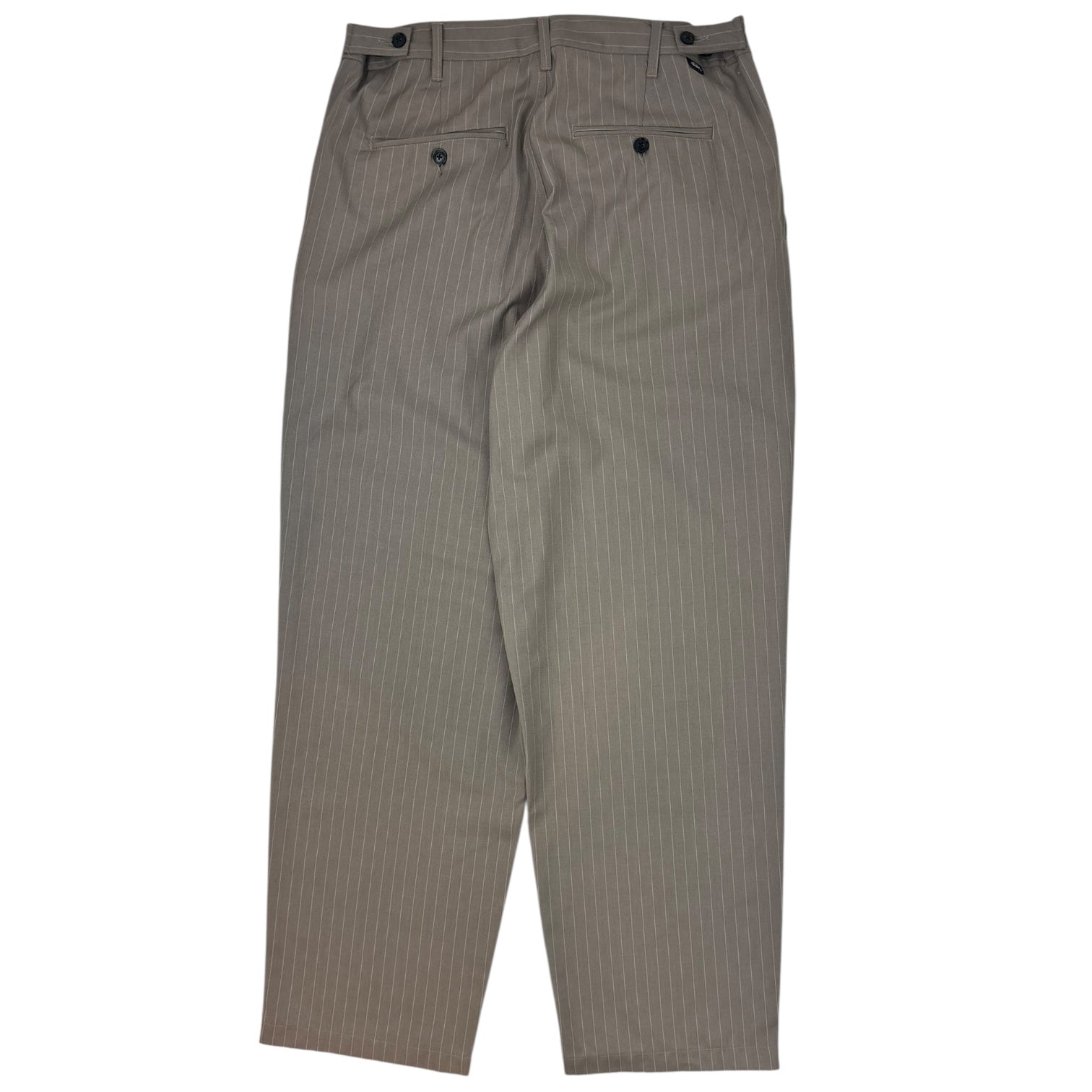 Stussy Striped Volume Pleated Trouser Brown