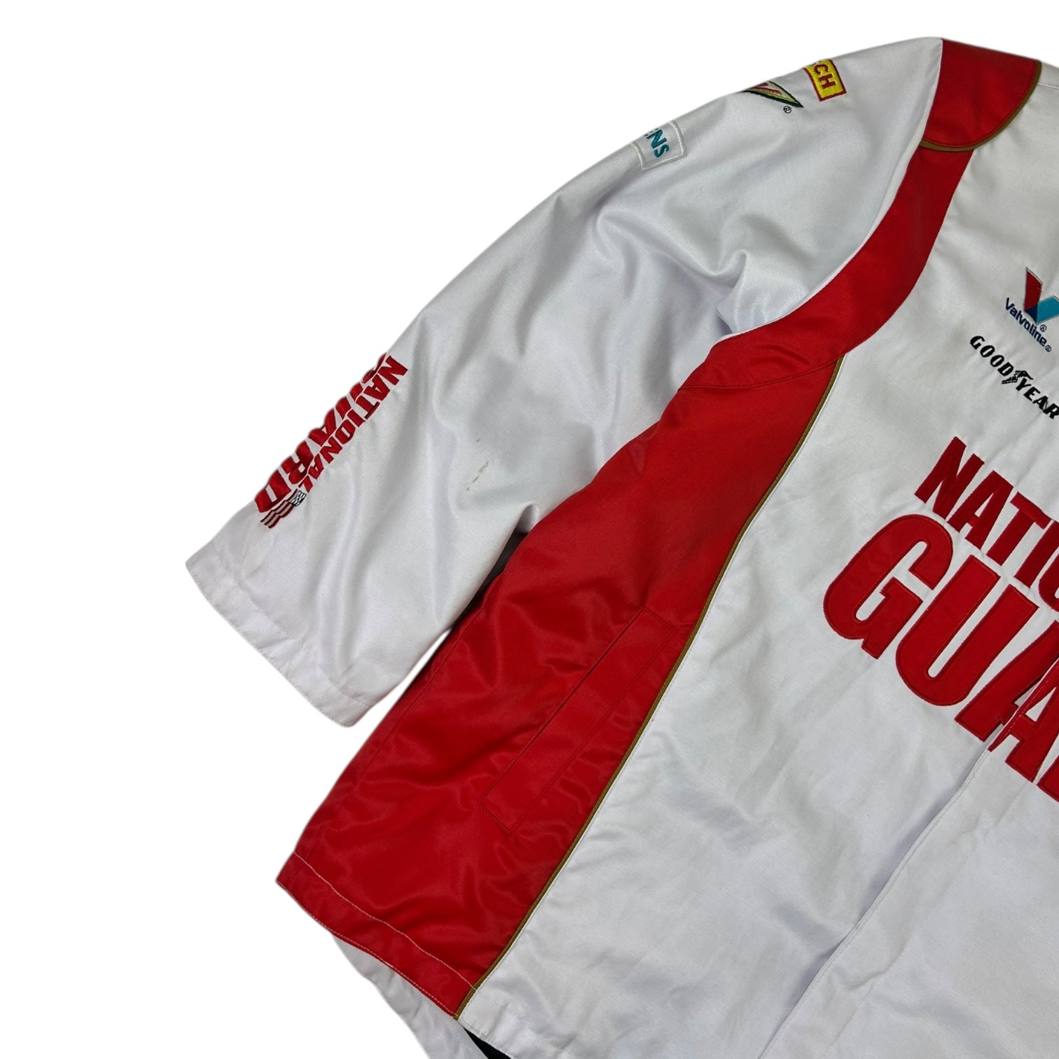 Vintage National Guard Racing Jacket White