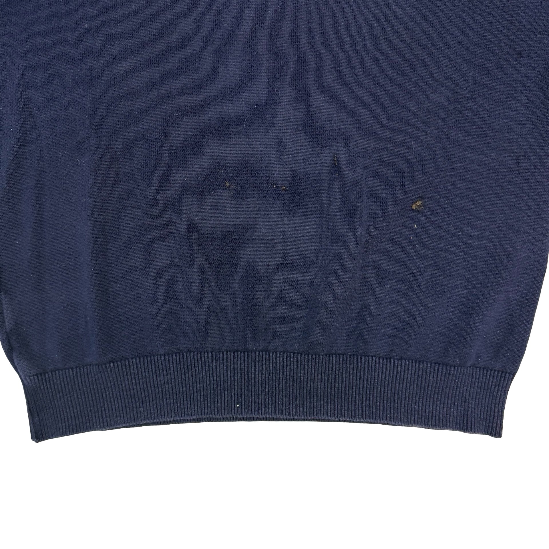 Vintage Alberta Golf Knit V Neck Sweater Navy