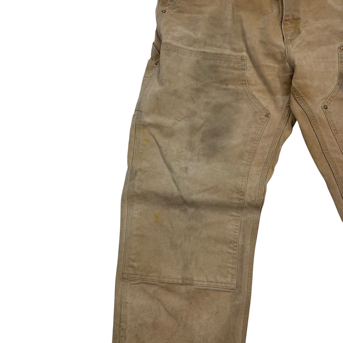 Vintage Carhartt Dungaree Distressed Pants Tan