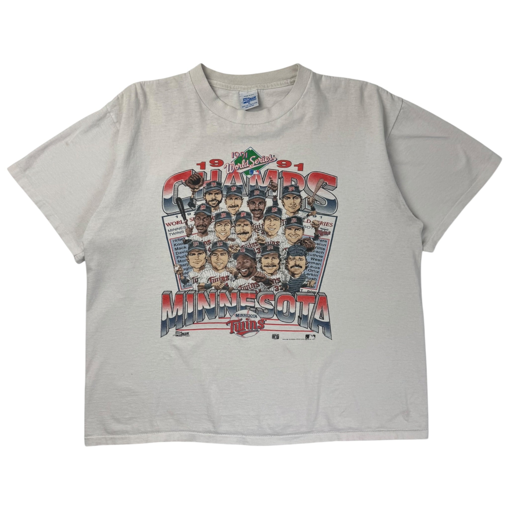 1991 Minnesota Twins World Series NBA T-Shirt