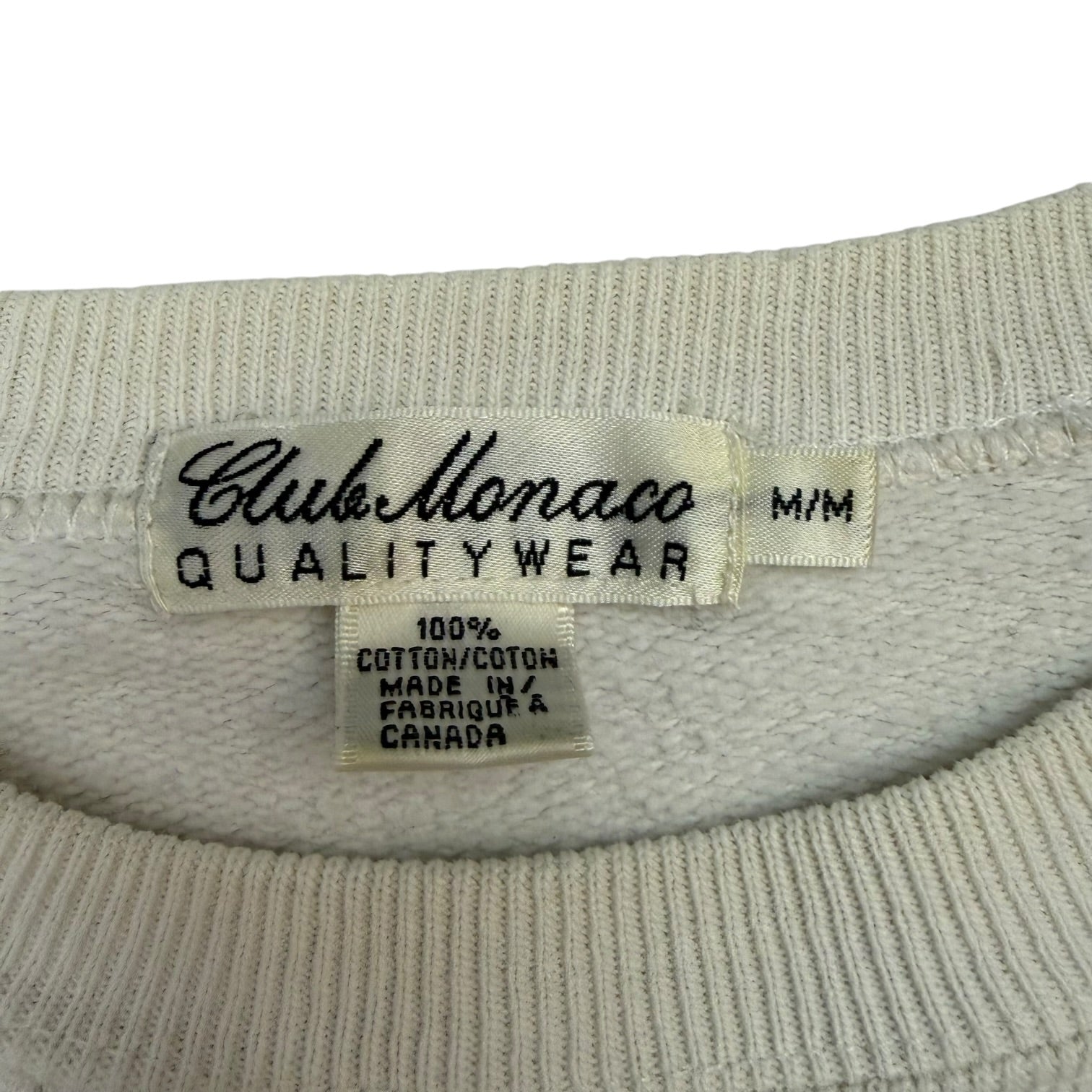 Vintage Club Monaco Crewneck White