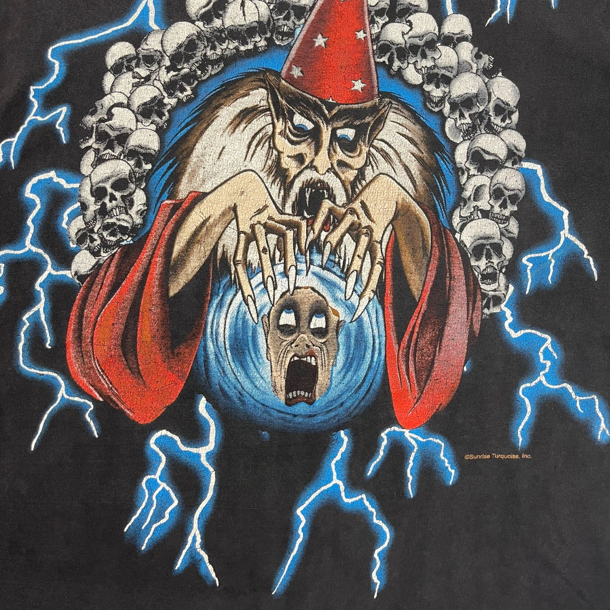 Vintage American Thunder Lightning Wizard T-Shirt