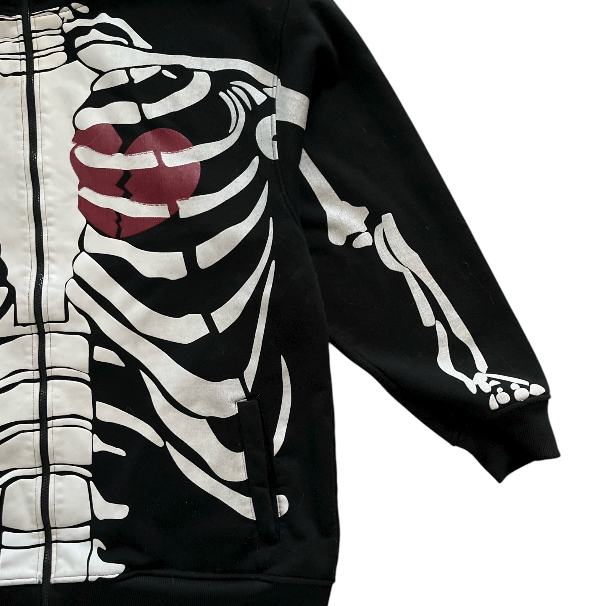 Vintage Y2K Mecca Jeans Skeleton Full Zip Hoodie