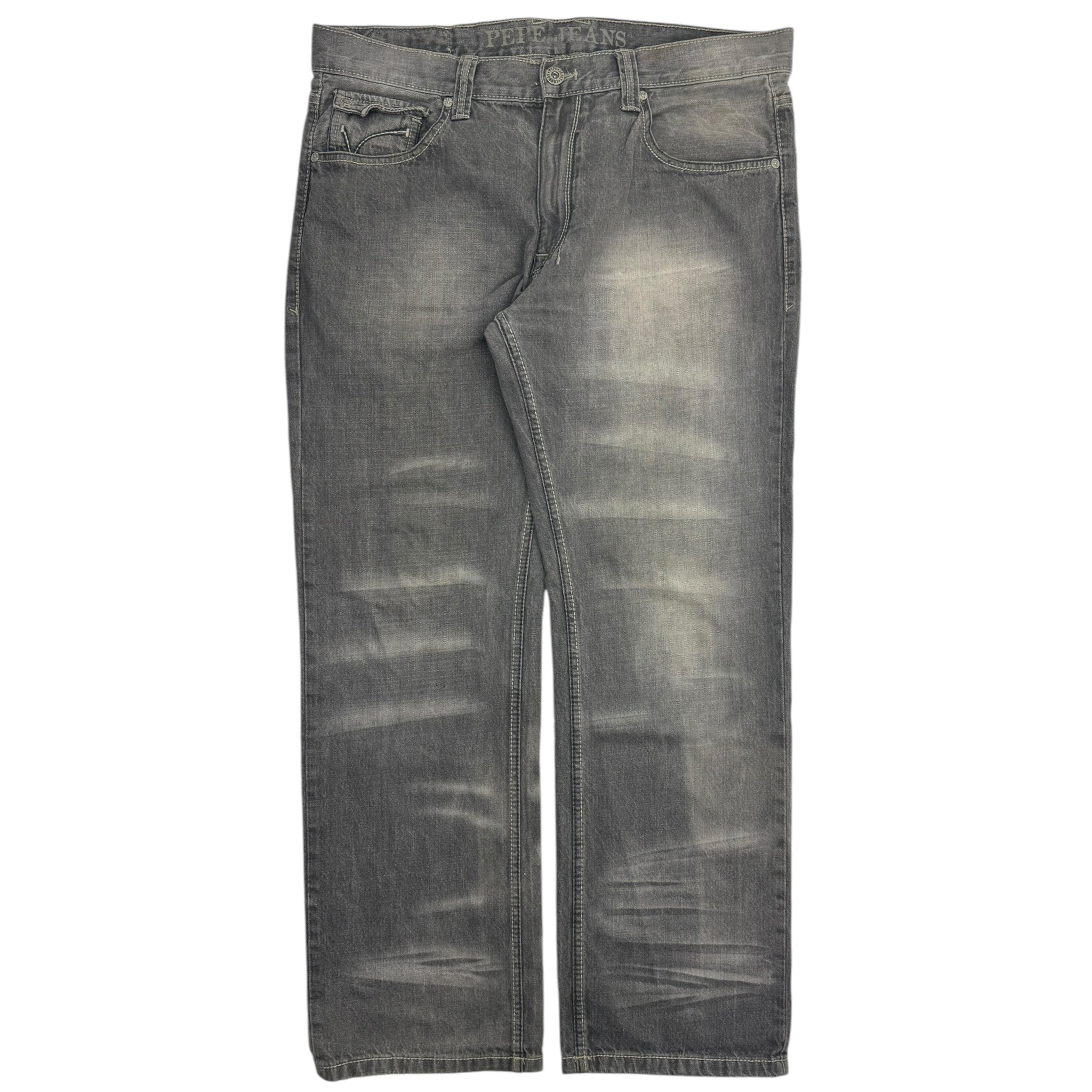 Vintage Y2K Pepe Grey Wash Jeans