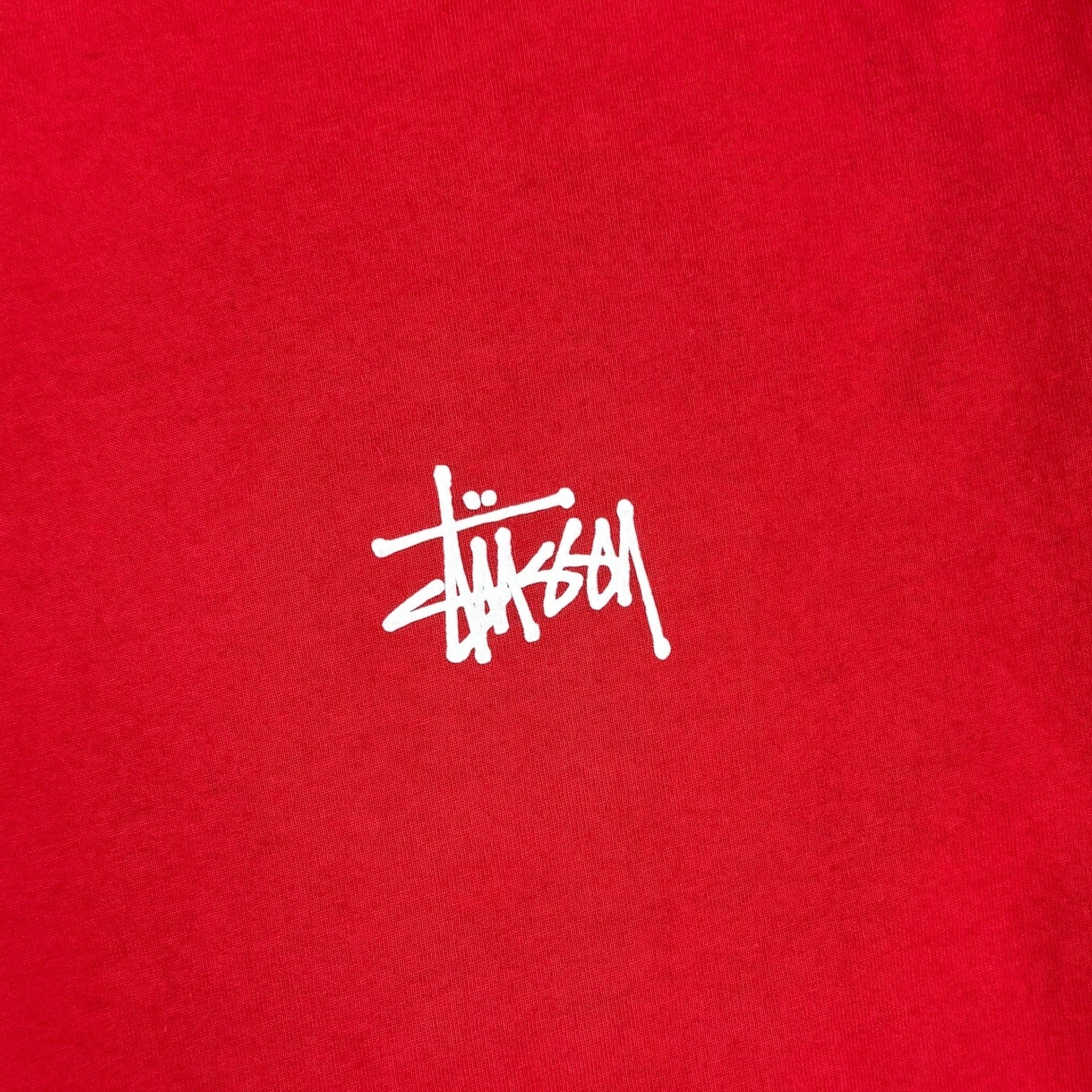 Stussy Script Logo L/S Tee Red