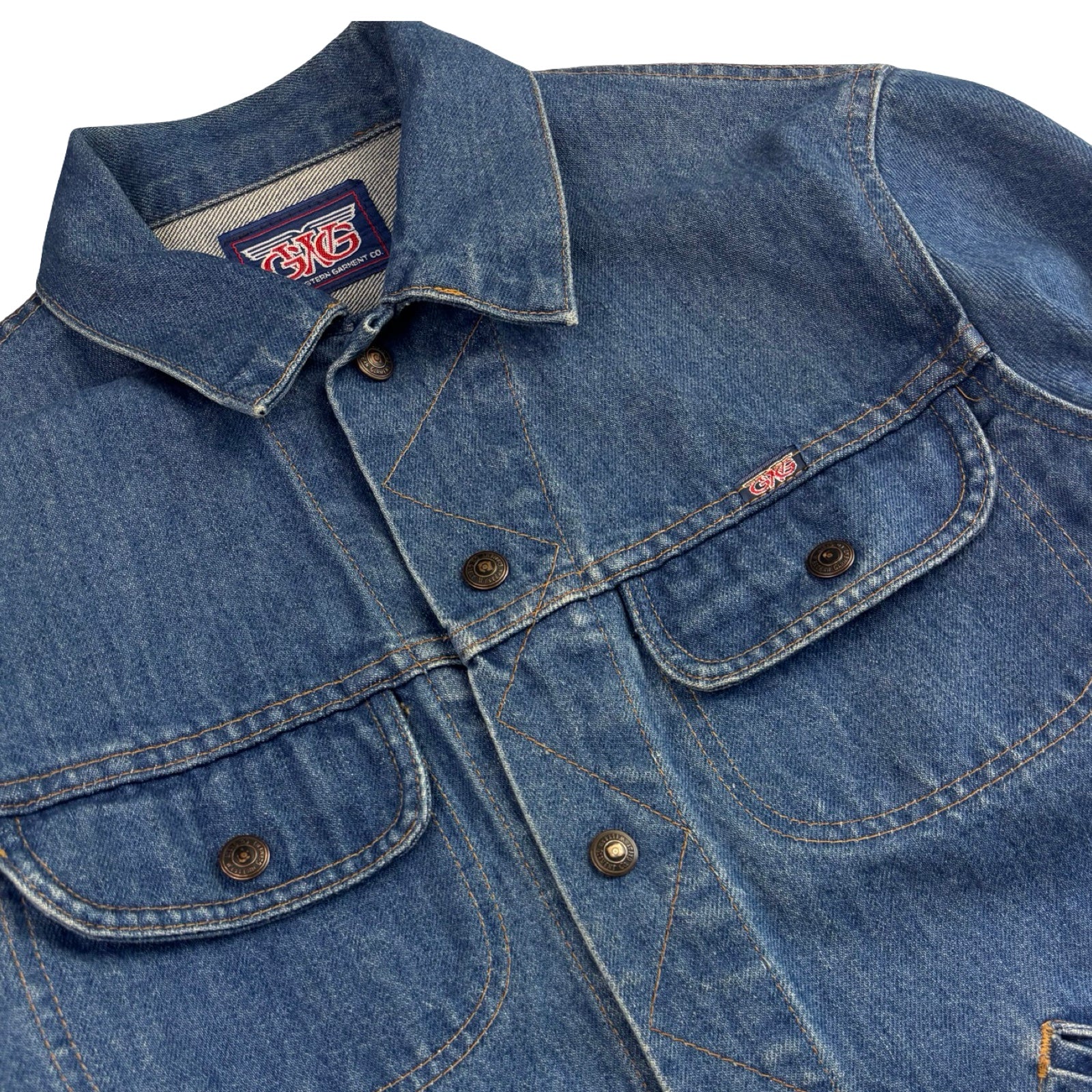 88’ GWG Calgary Stampede Denim Trucker Jacket Medium Wash