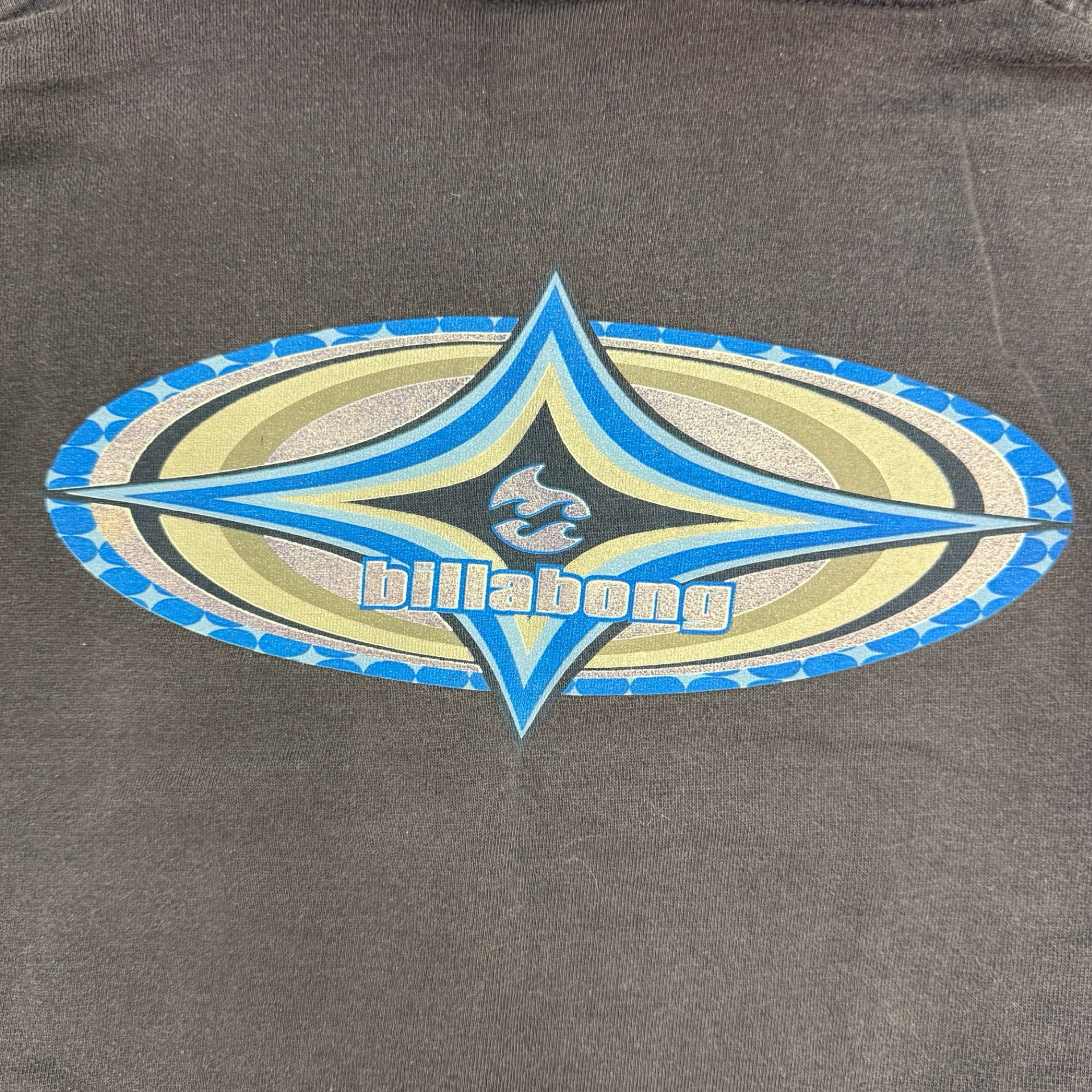 (W) Vintage Billabong Star Hoodie Blue