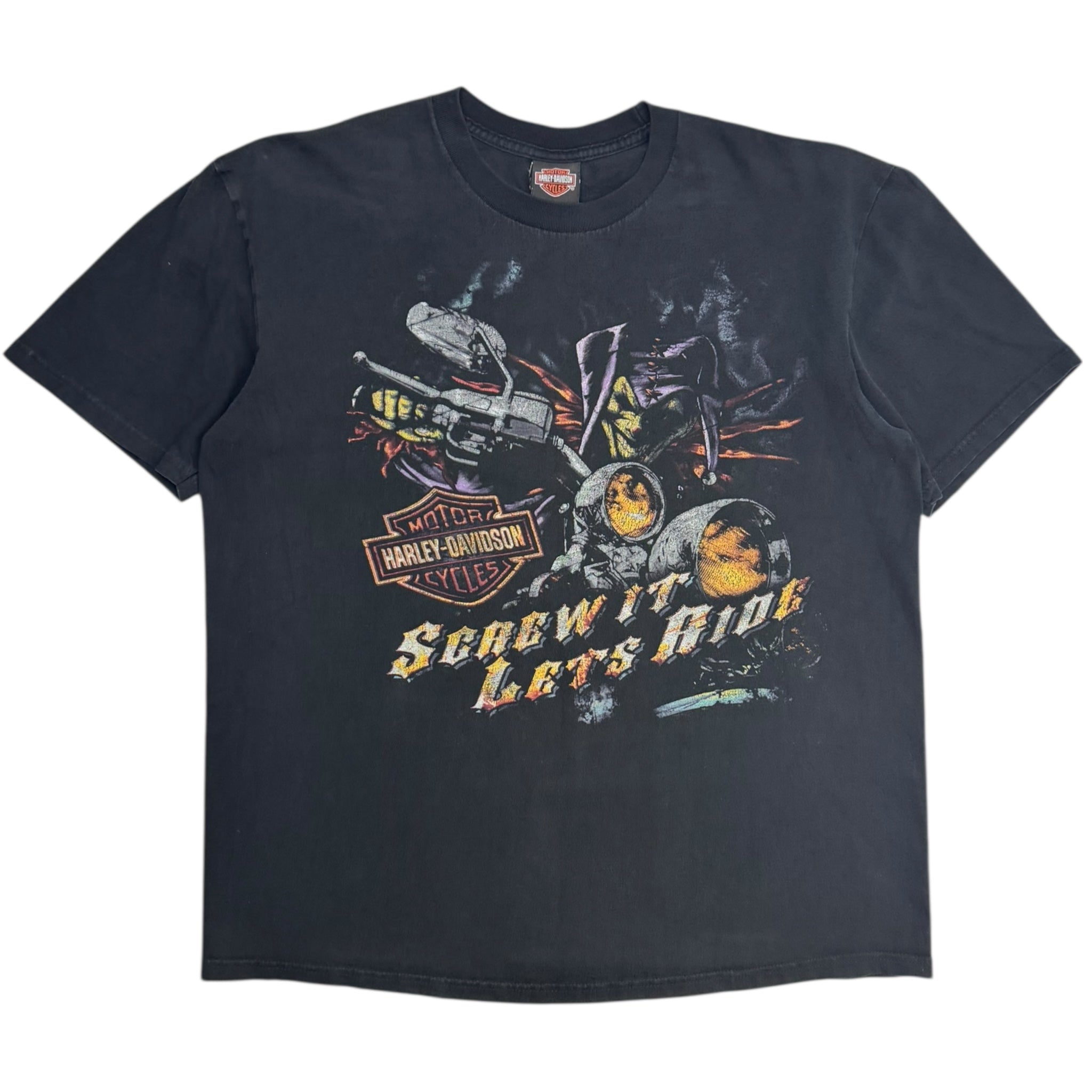Vintage Harley Davidson Clown Jester T-Shirt