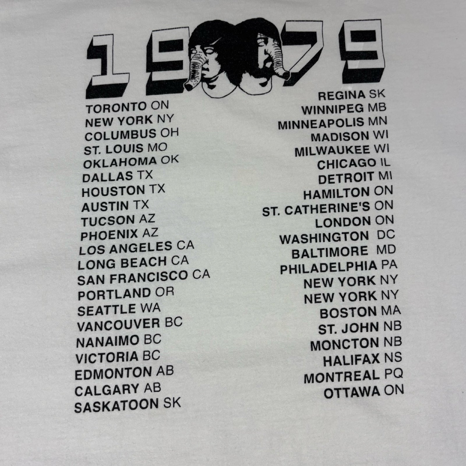 2005 Death From Above 1979 Tour T-Shirt White