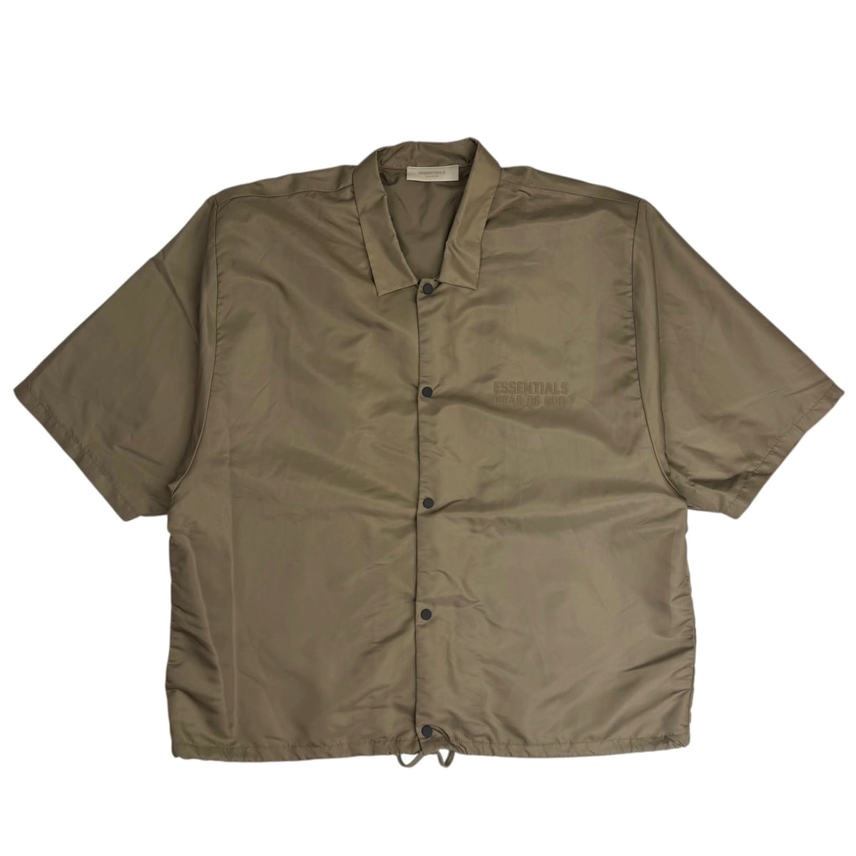 Fear of God Essentials Short Sleeve Nylon Shirt Wood
