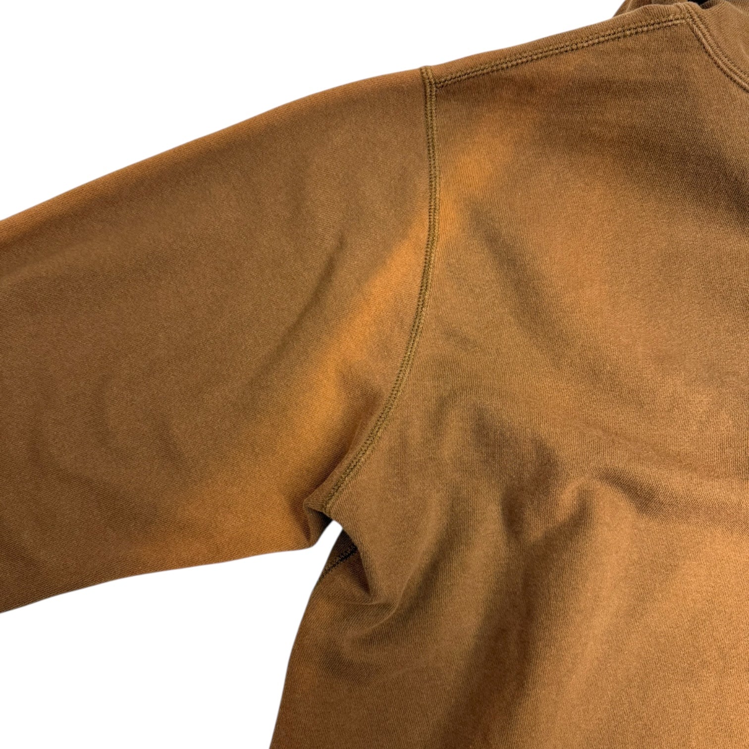 BAPE Spell Out Paint Splatter Hoodie Brown