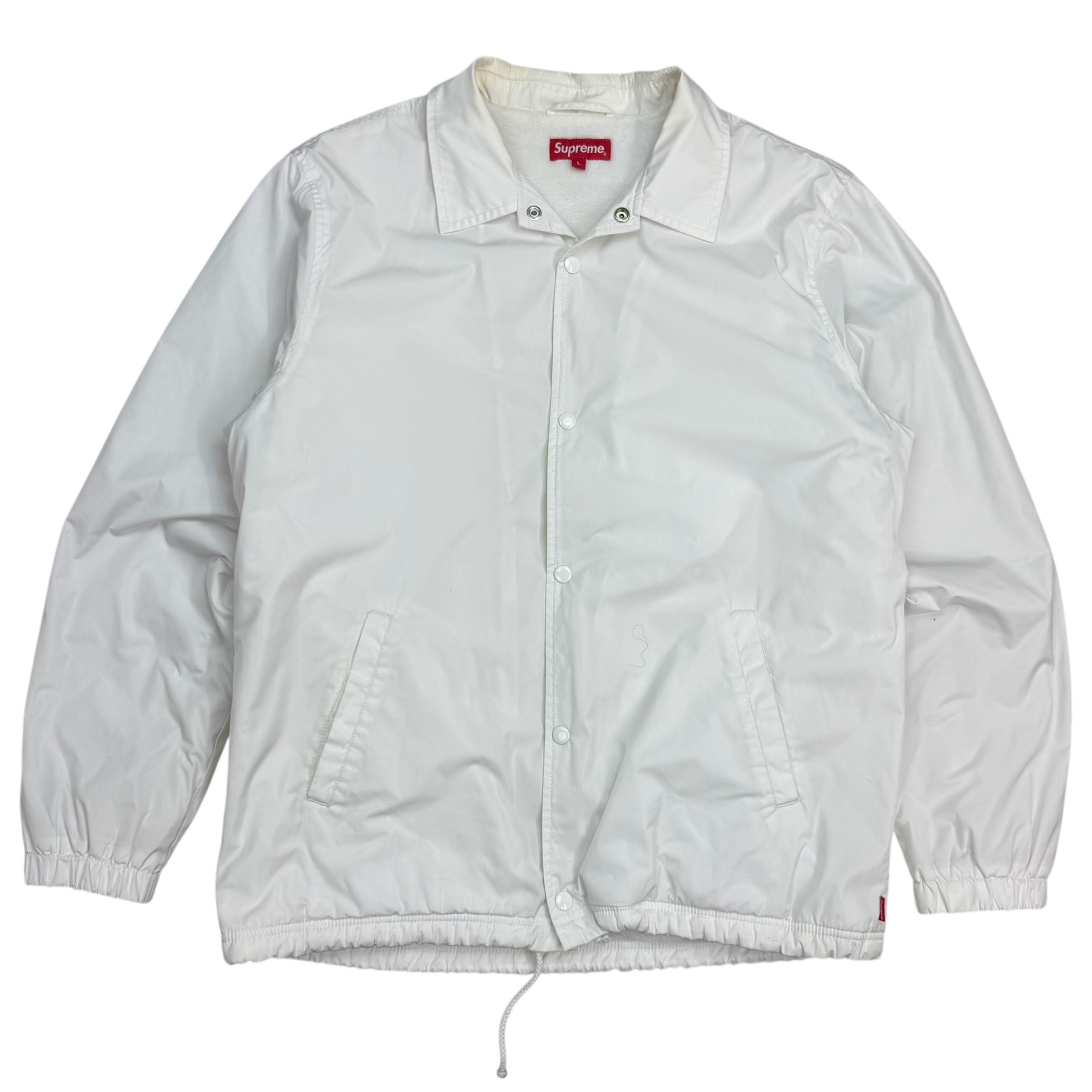 Supreme Old English Coaches Jacket White