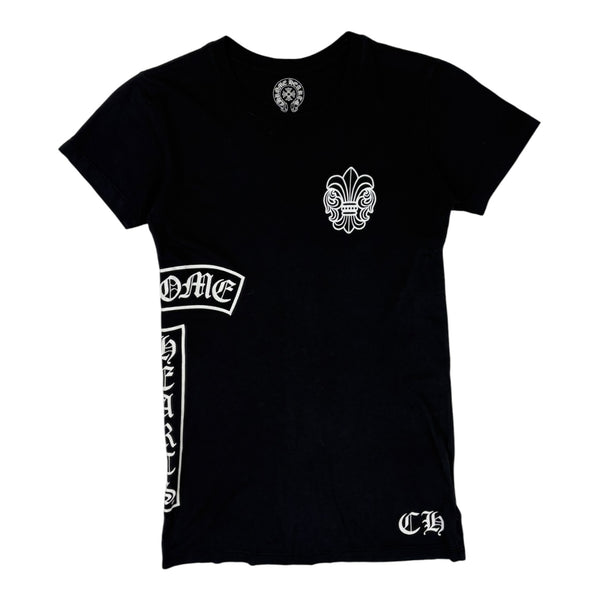 (W) Chrome Hearts Fleur De Lis Side T Bar Tee Black