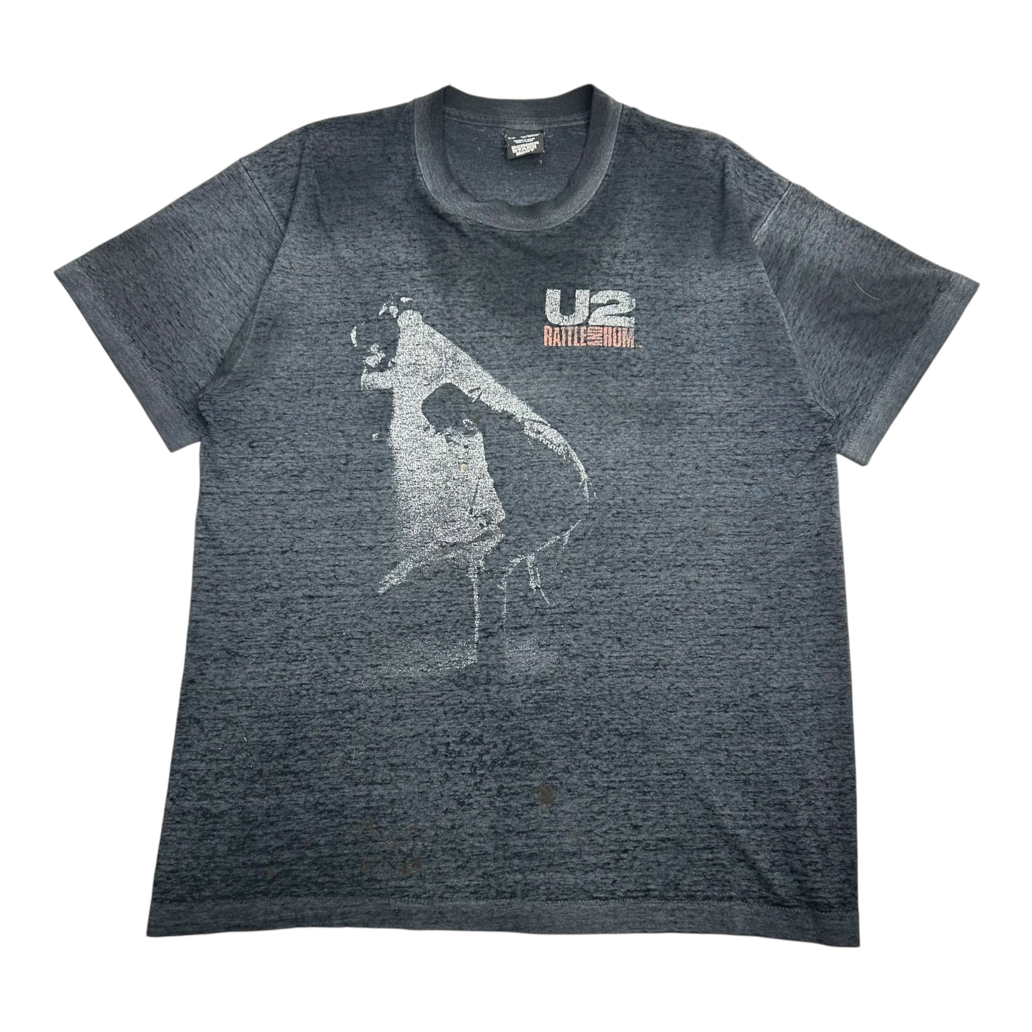 1988 U2 Rattle And Hum Distressed Tour Tee