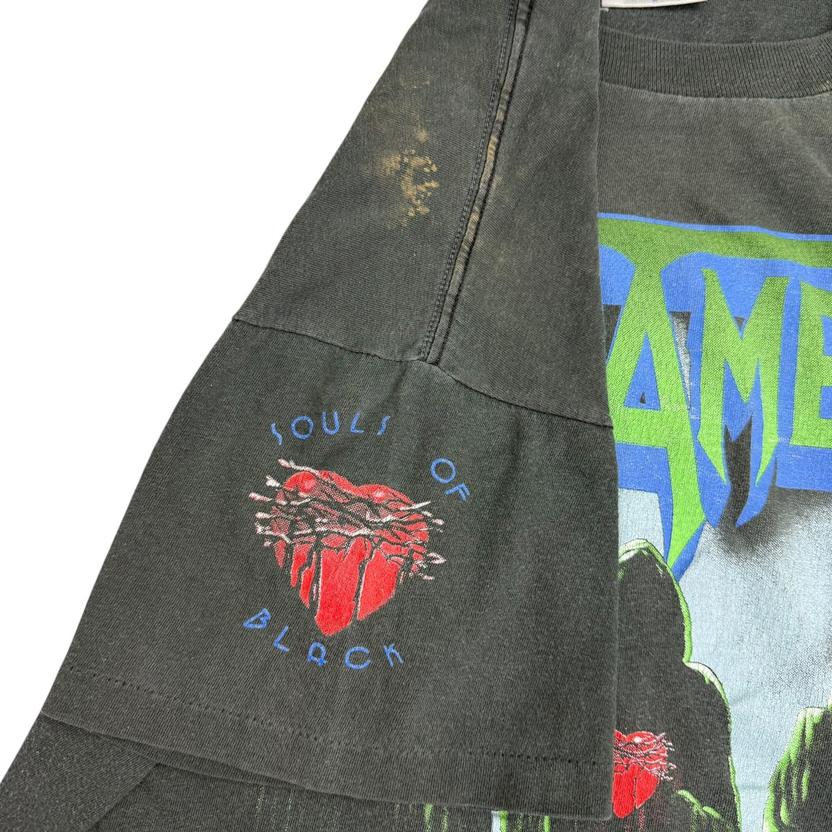 Vintage Testament Souls Of Black Tour Tee Black