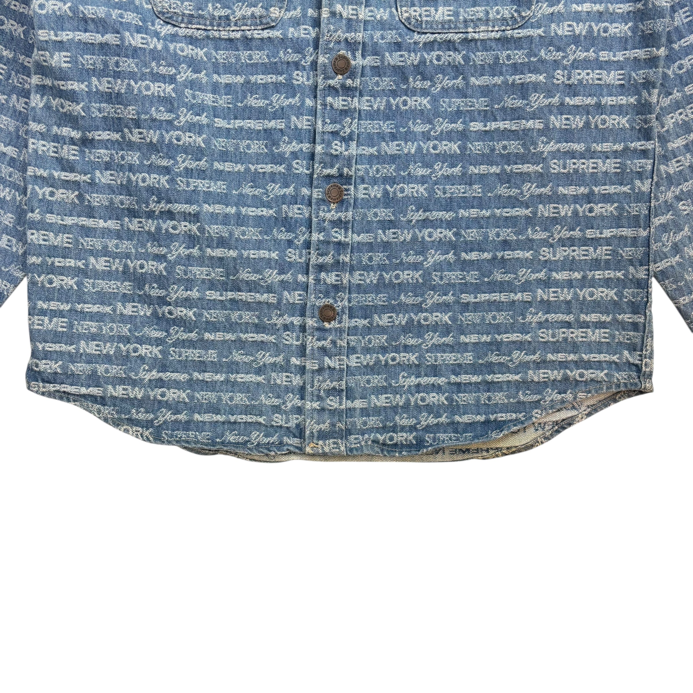 Supreme Multi Type Jacquard Denim Shirt