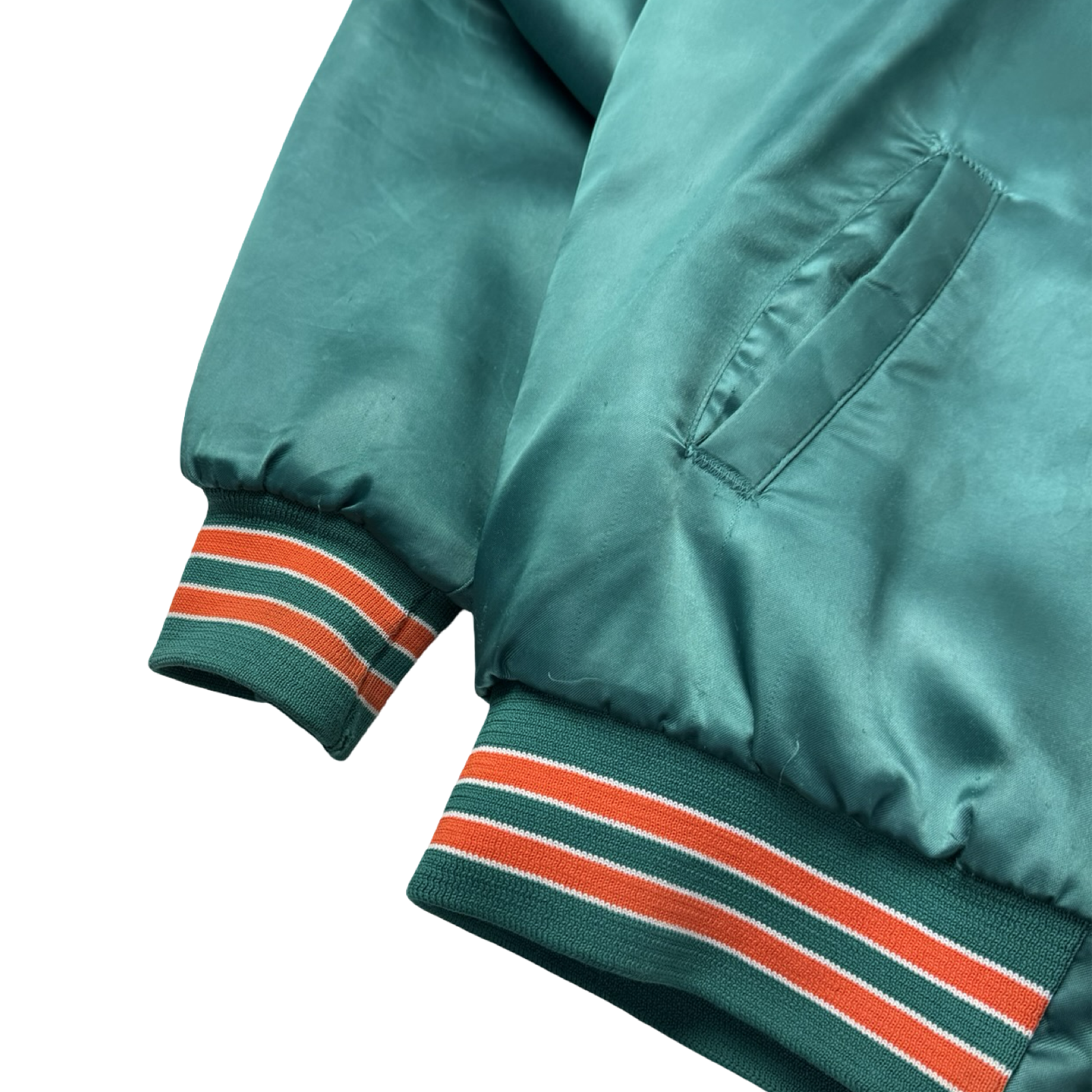 Vintage 80s Miami Dolphins MLB Satin Jacket