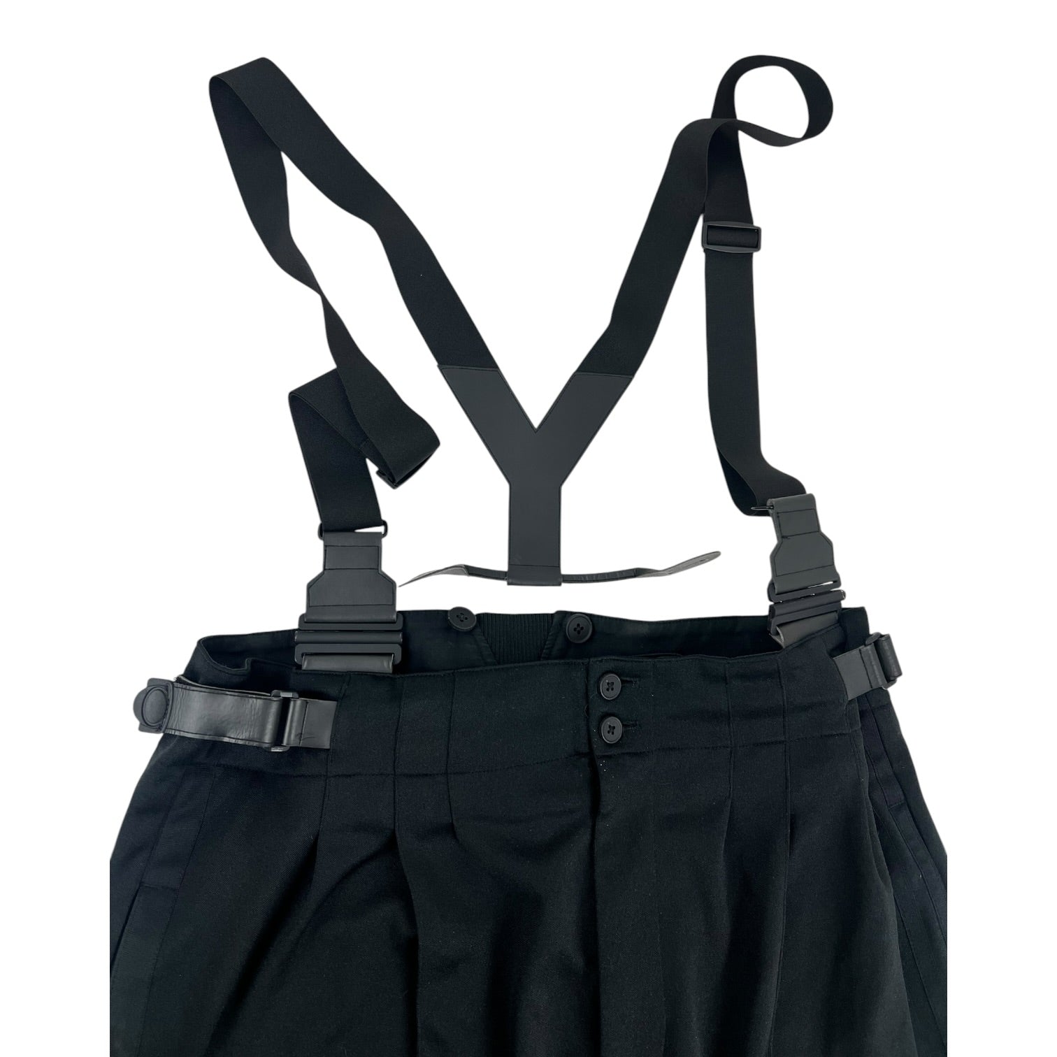 Yohji Yamamoto x Adidas Y-3 Wide Leg Pants Detachable Suspenders