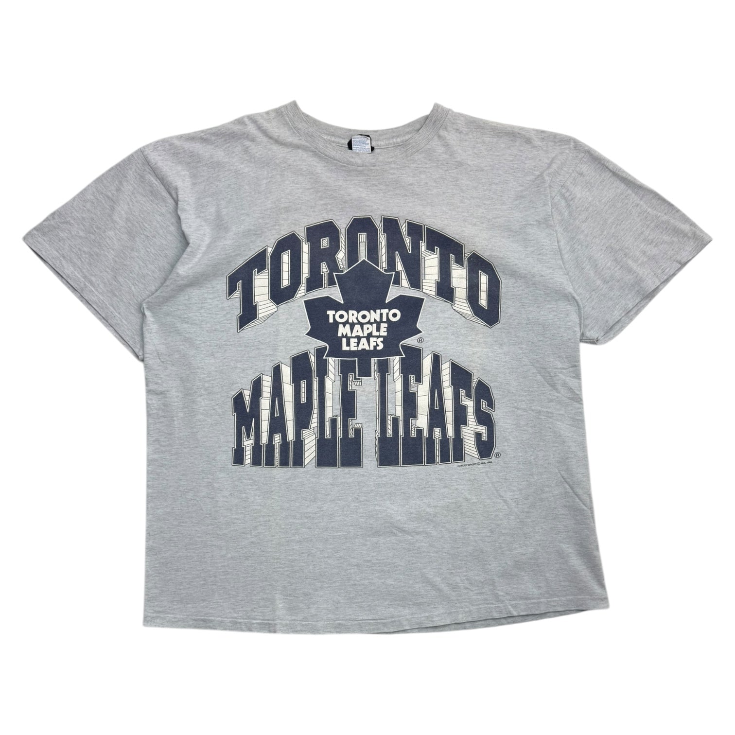 1994 Toronto Maple Leafs Logo Spellout Tee Grey