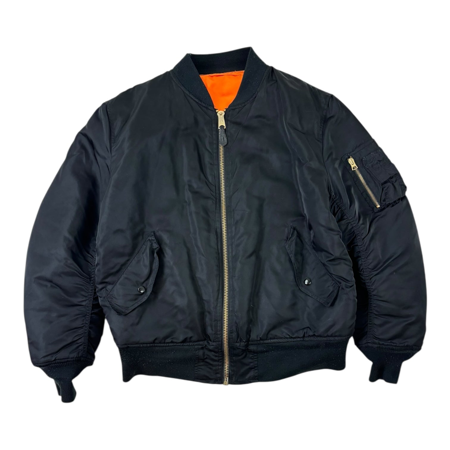 Alpha Industries Reversible Bomber Jacket Black/Orange