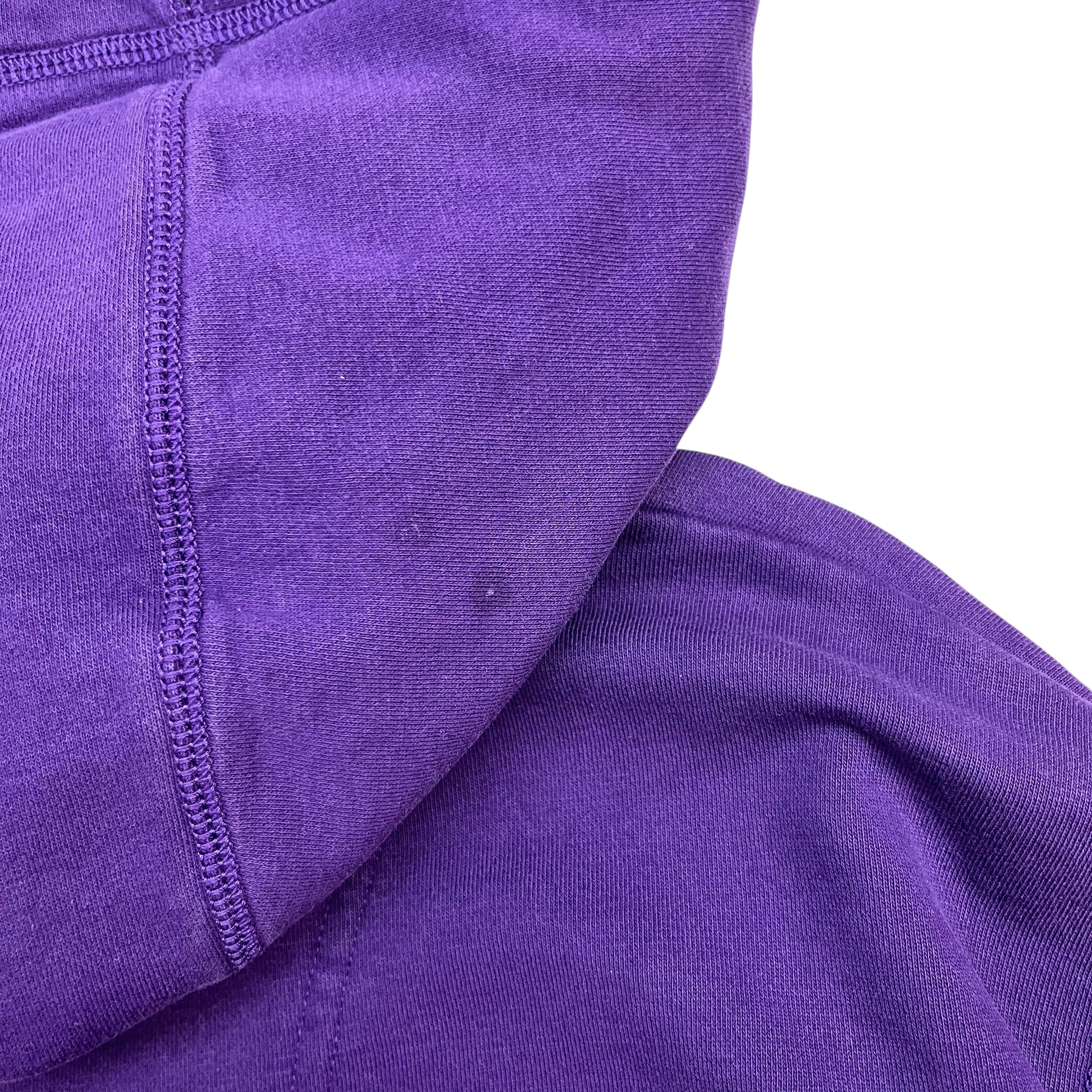 Vintage Adidas Equipment Ripped Hoodie Purple