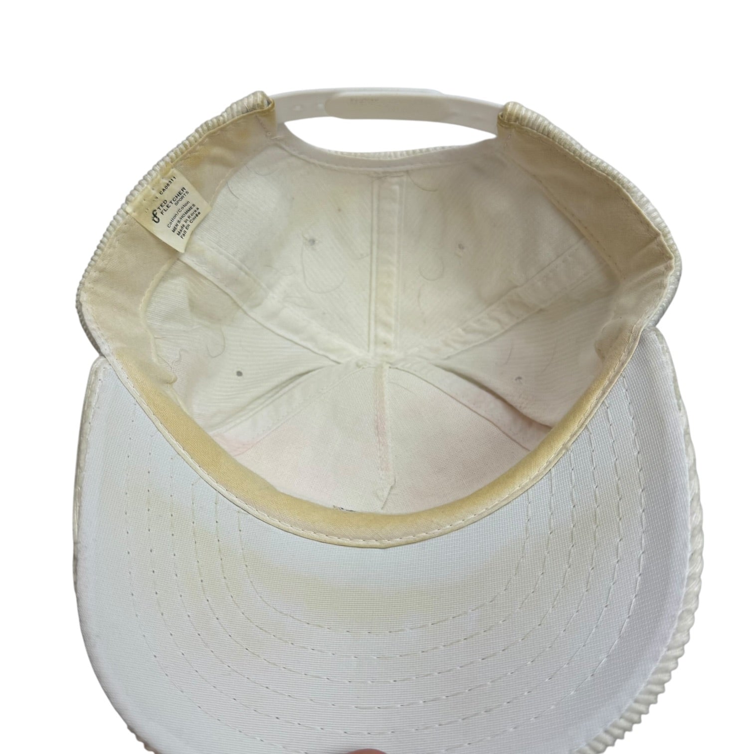 Vintage Washington Redskins Super Bowl XXII Champs Corduroy Hat White