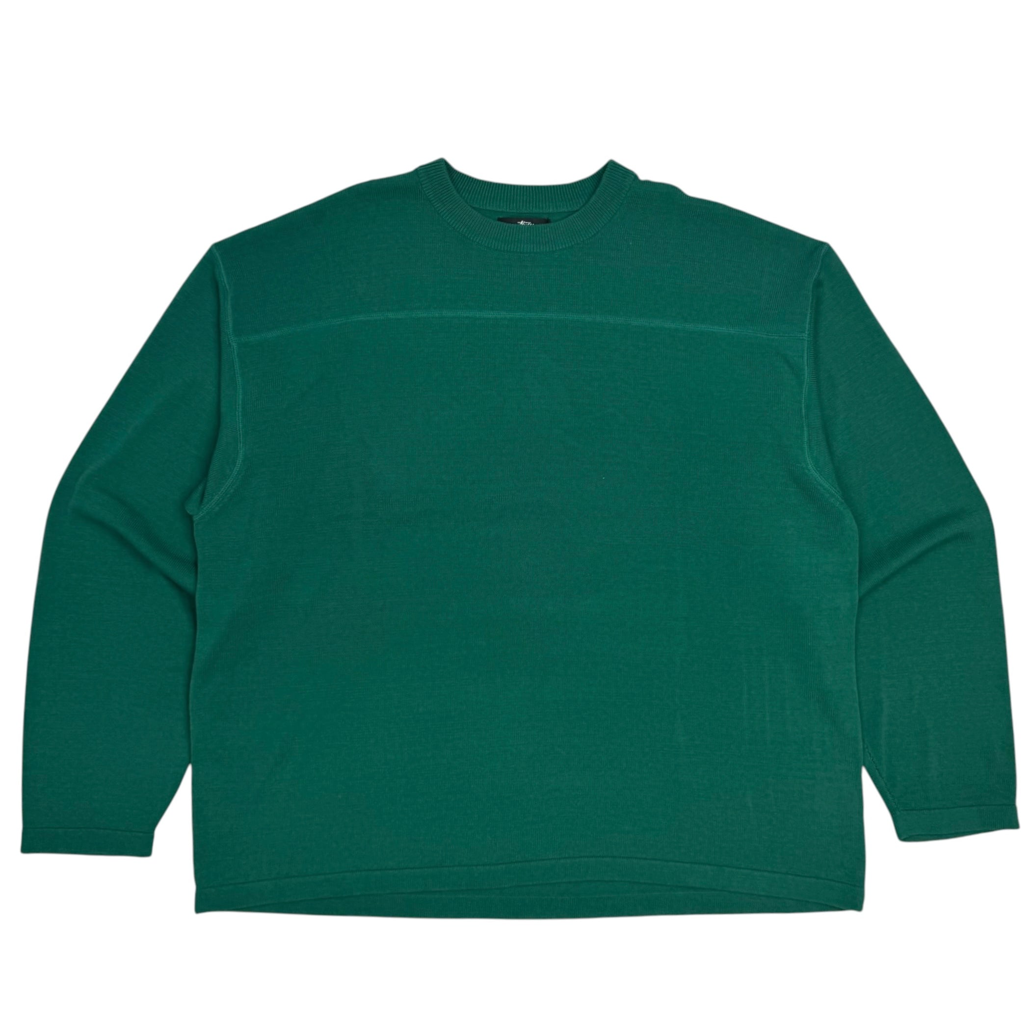 Stussy Tonal Football Knit Sweater Green