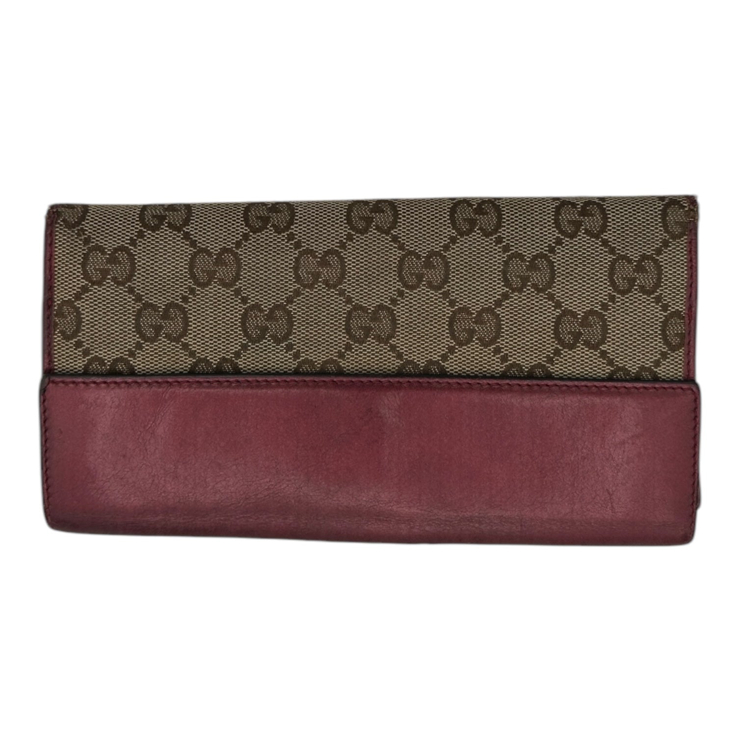 Vintage Gucci Canvas Monogram Heart Wallet