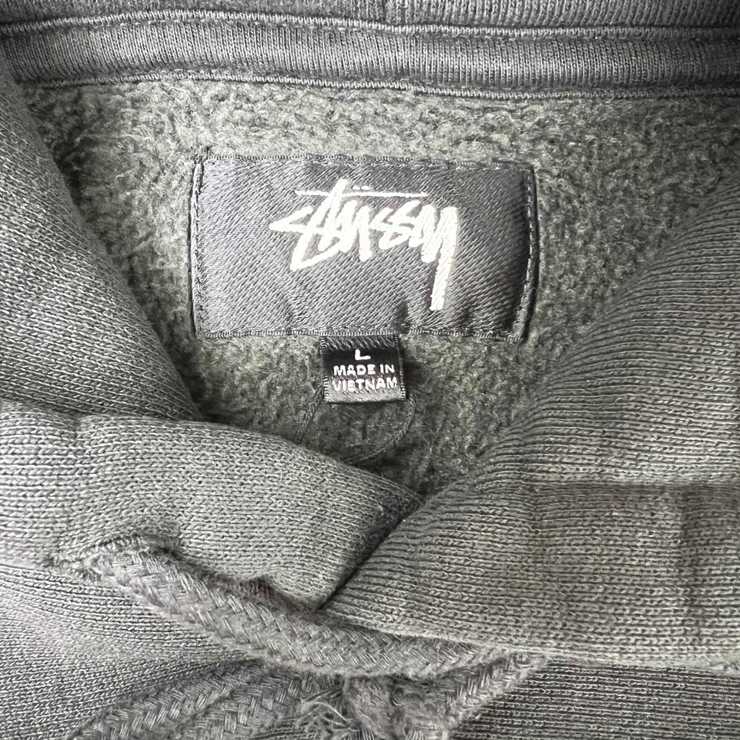 Stussy Raglan Fleece Hoodie Black