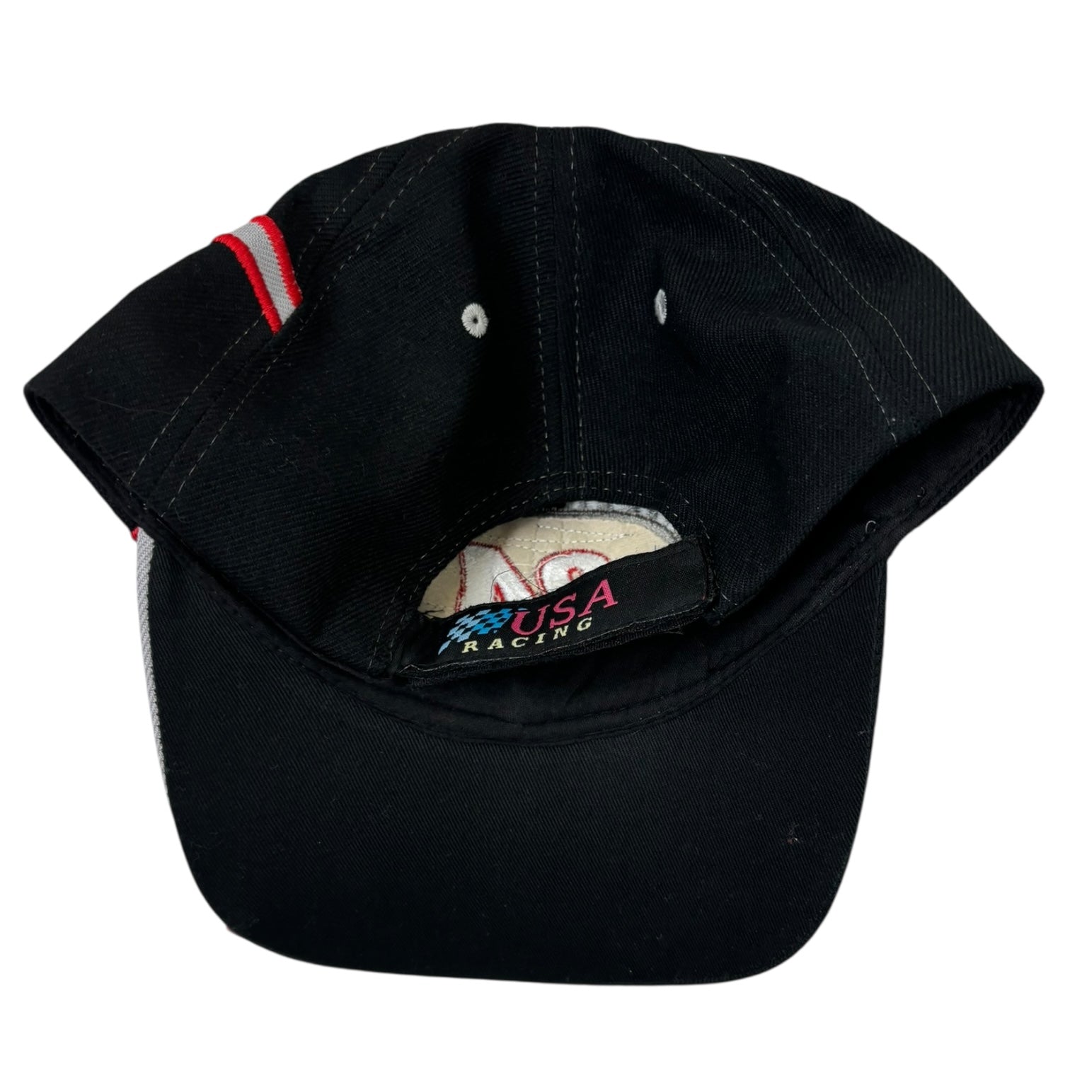 Vintage USA Racing #24 StrapBack Hat Black