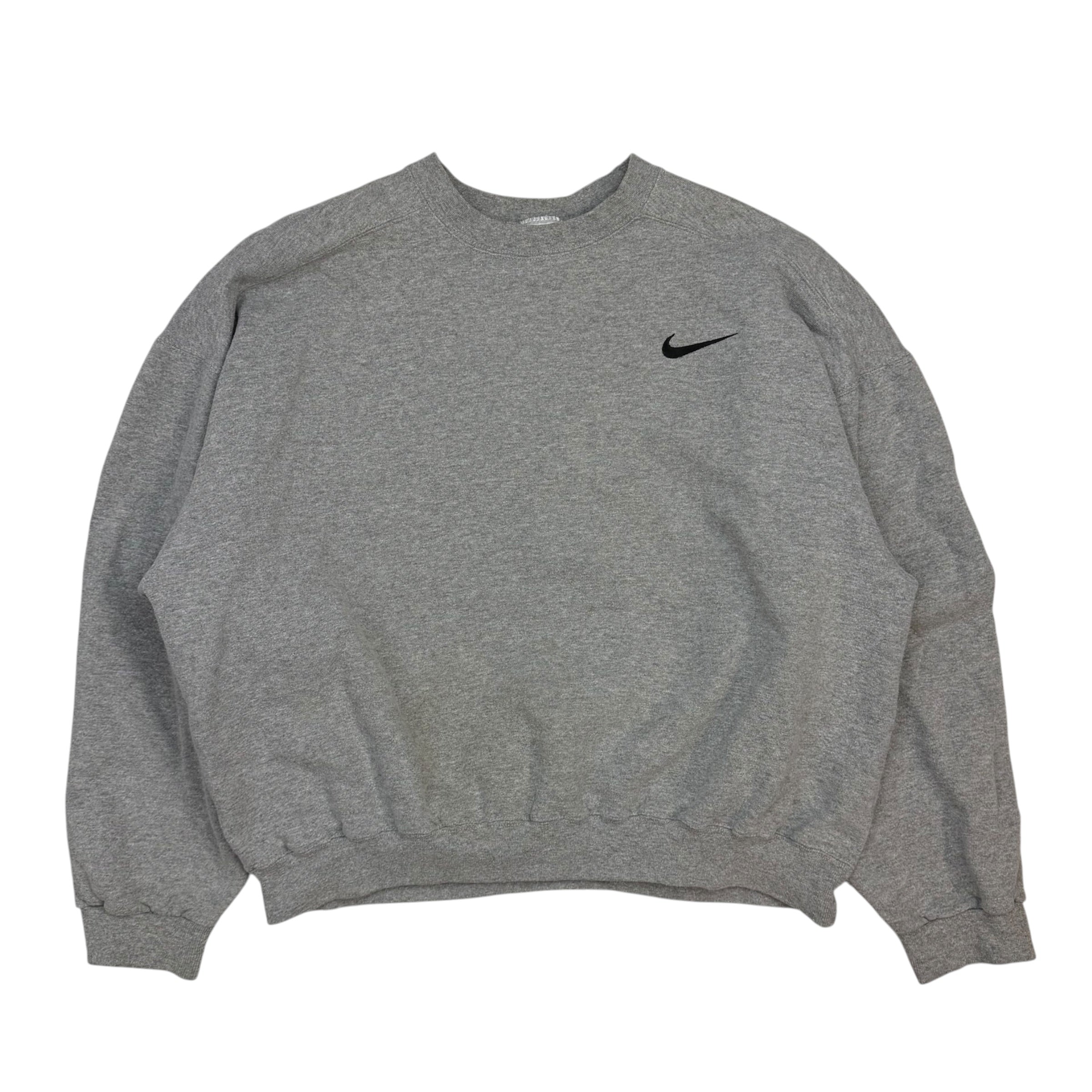 Vintage Nike Swoosh Crewneck Grey