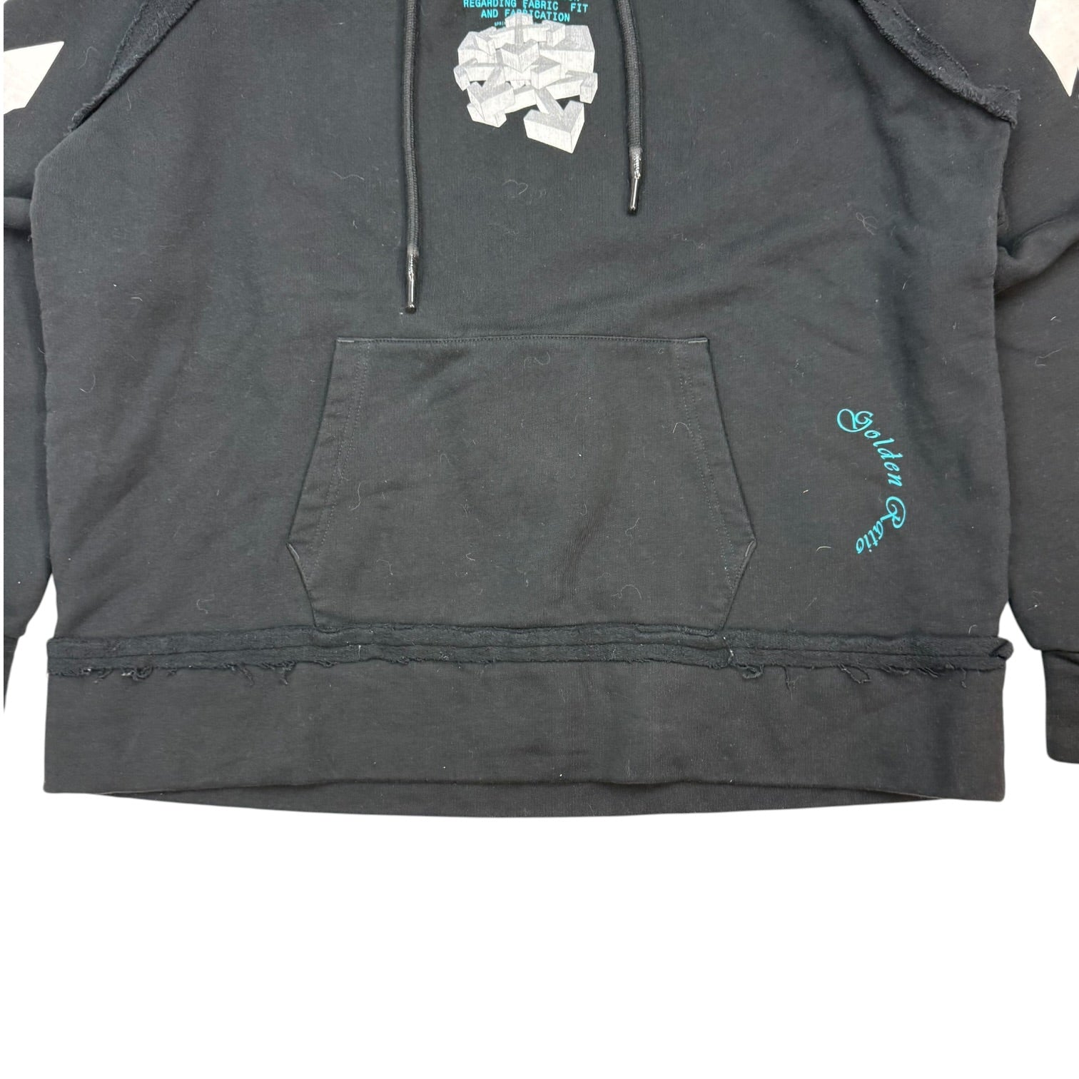 Off-White Dripping Arrows Incompiuto Hoodie Black