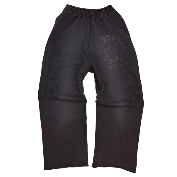 Travis Scott Cactus Jack Raw Hem Sweatpants Brown