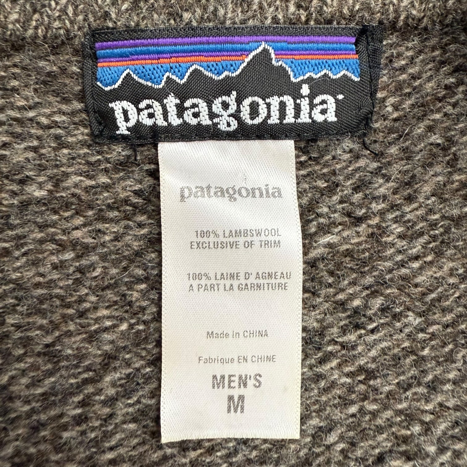 Vintage Patagonia Knit Zip Up Sweater Brown