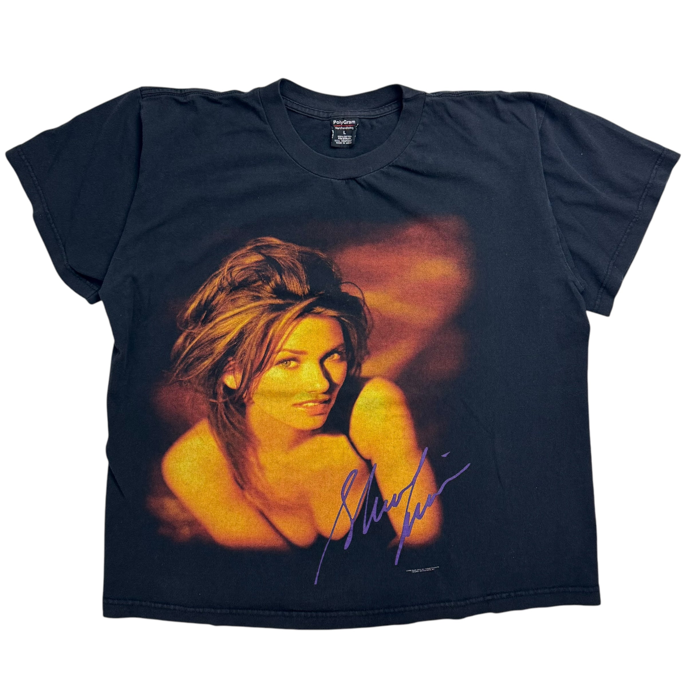 1998 Shania Twain Tee Black